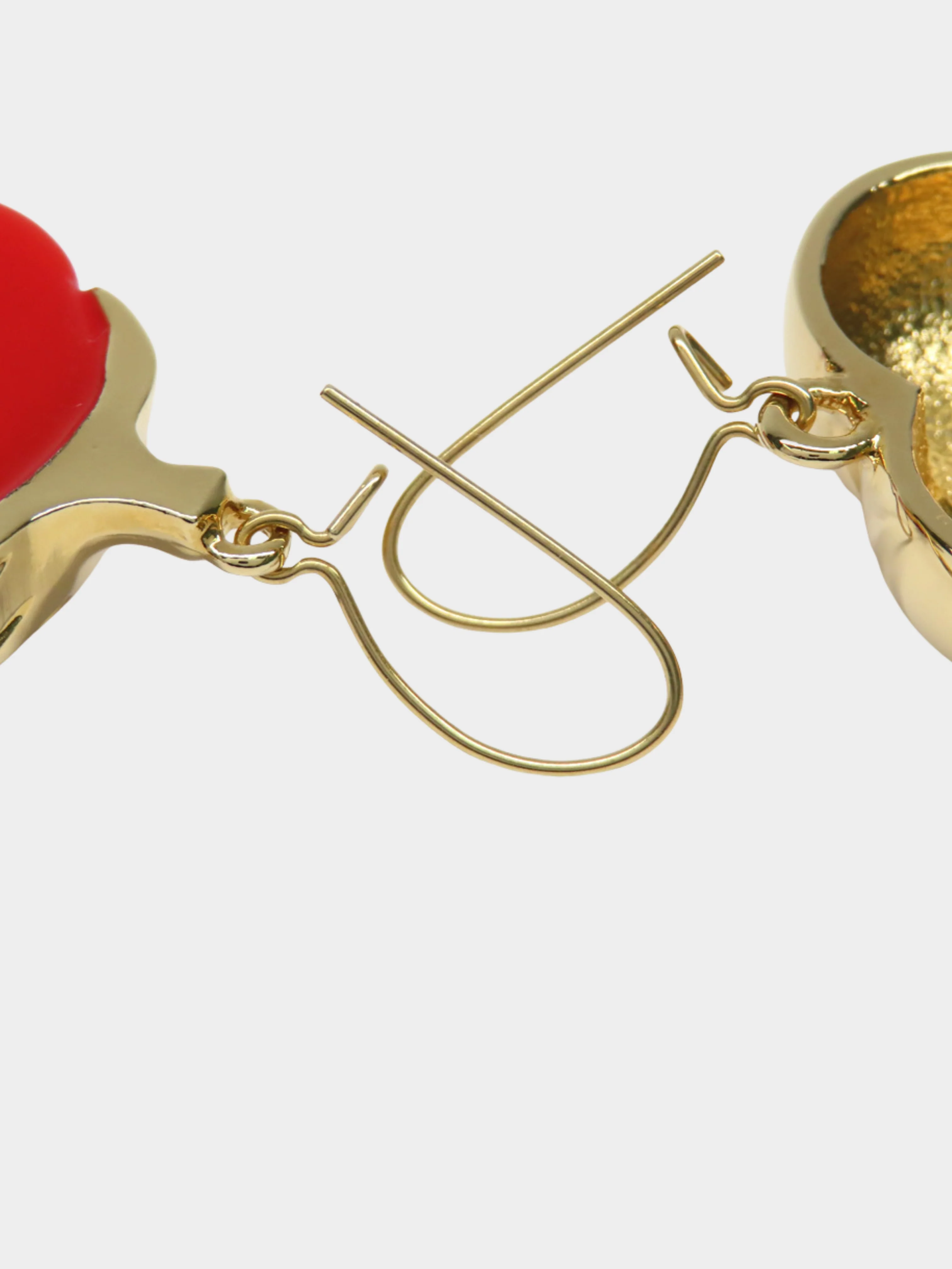 Louis Vuitton 2010s Fraises Strawberry Heart Earrings - Image 2