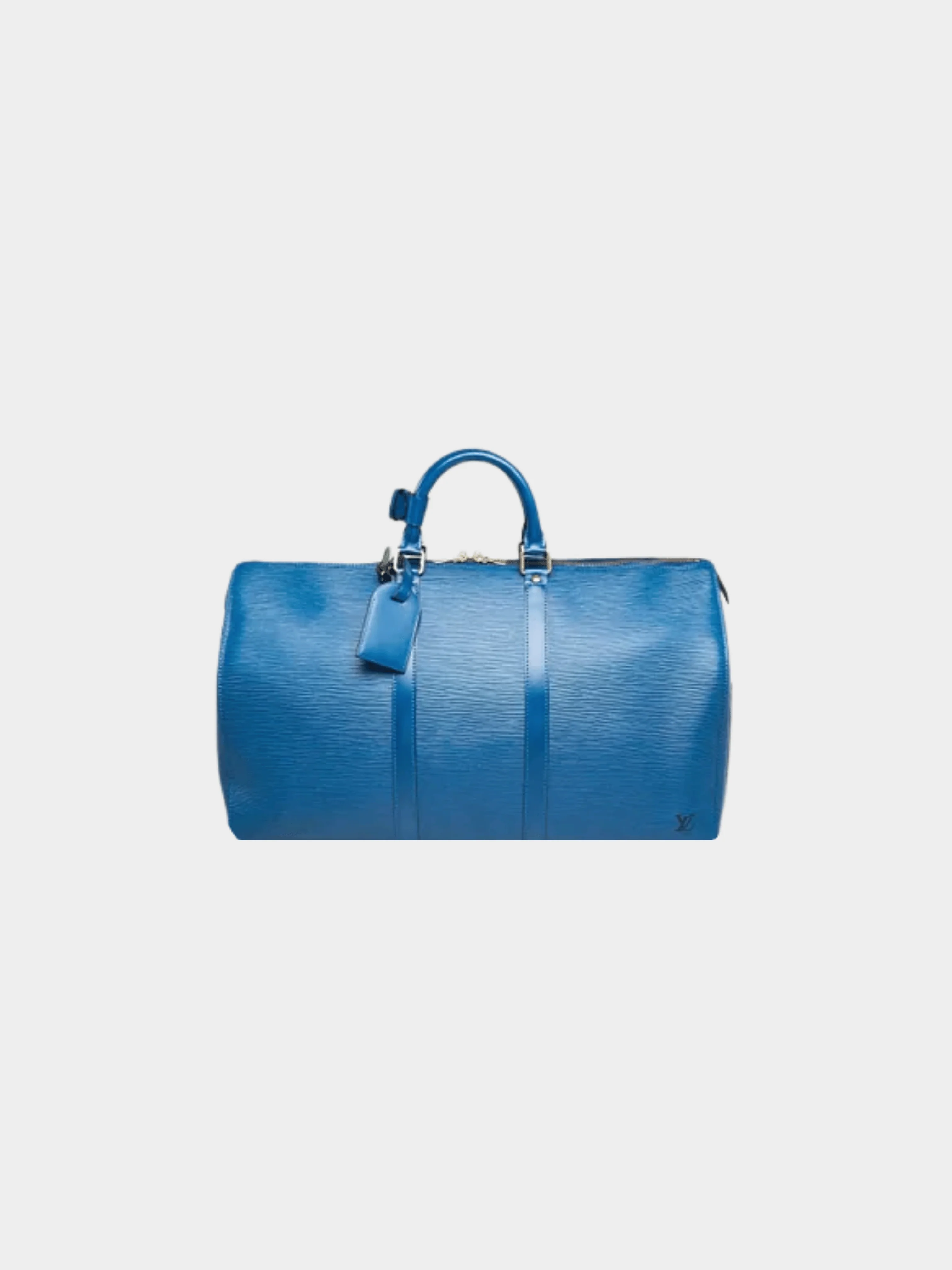 Louis Vuitton 2010s Toledo Blue Epi Leather Keepall 50 Bag