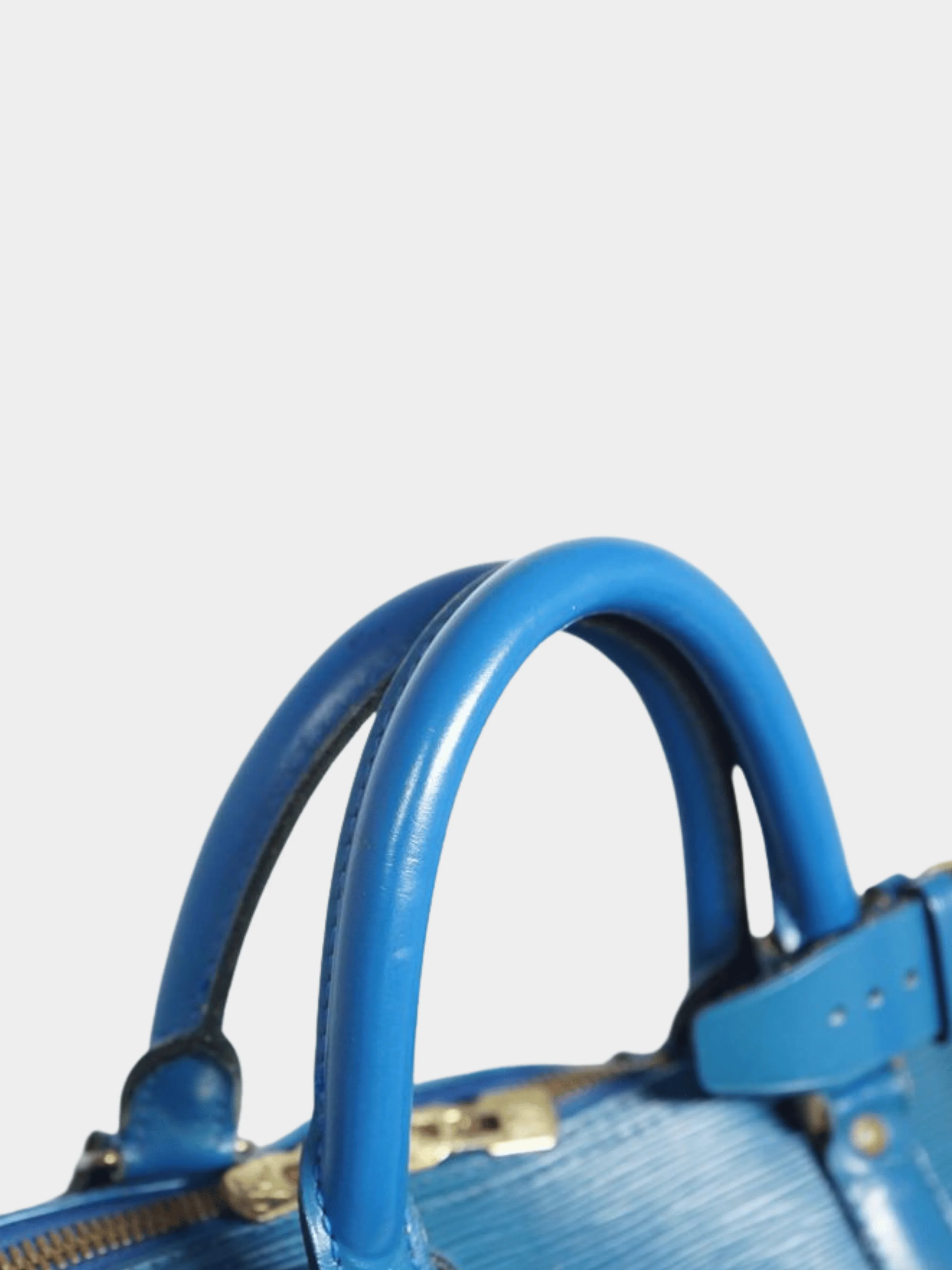 Louis Vuitton 2010s Toledo Blue Epi Leather Keepall 50 Bag - Image 5