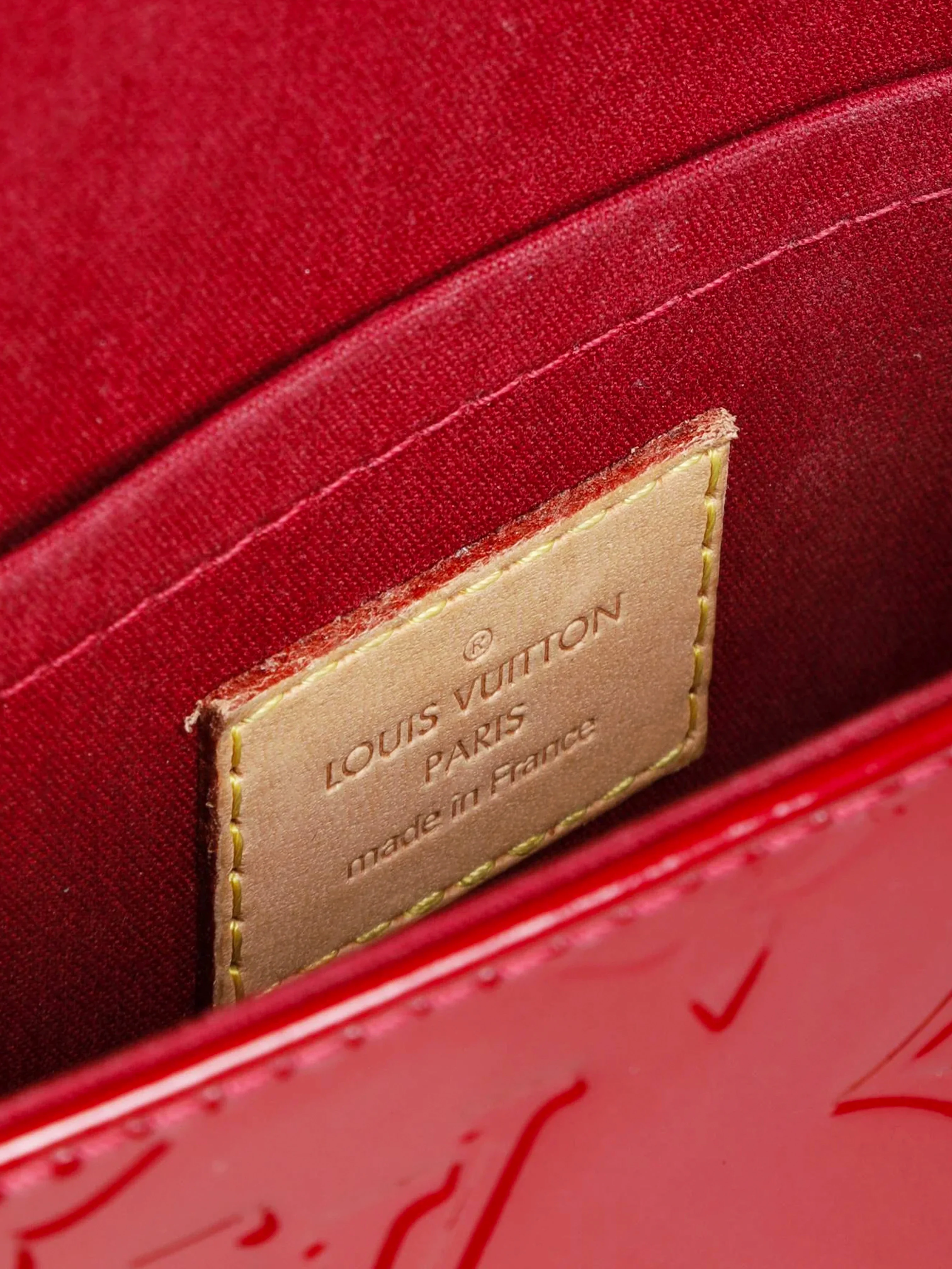 Louis Vuitton 2011 Red Monogram Vernis Bellflower GM Bag - Image 5