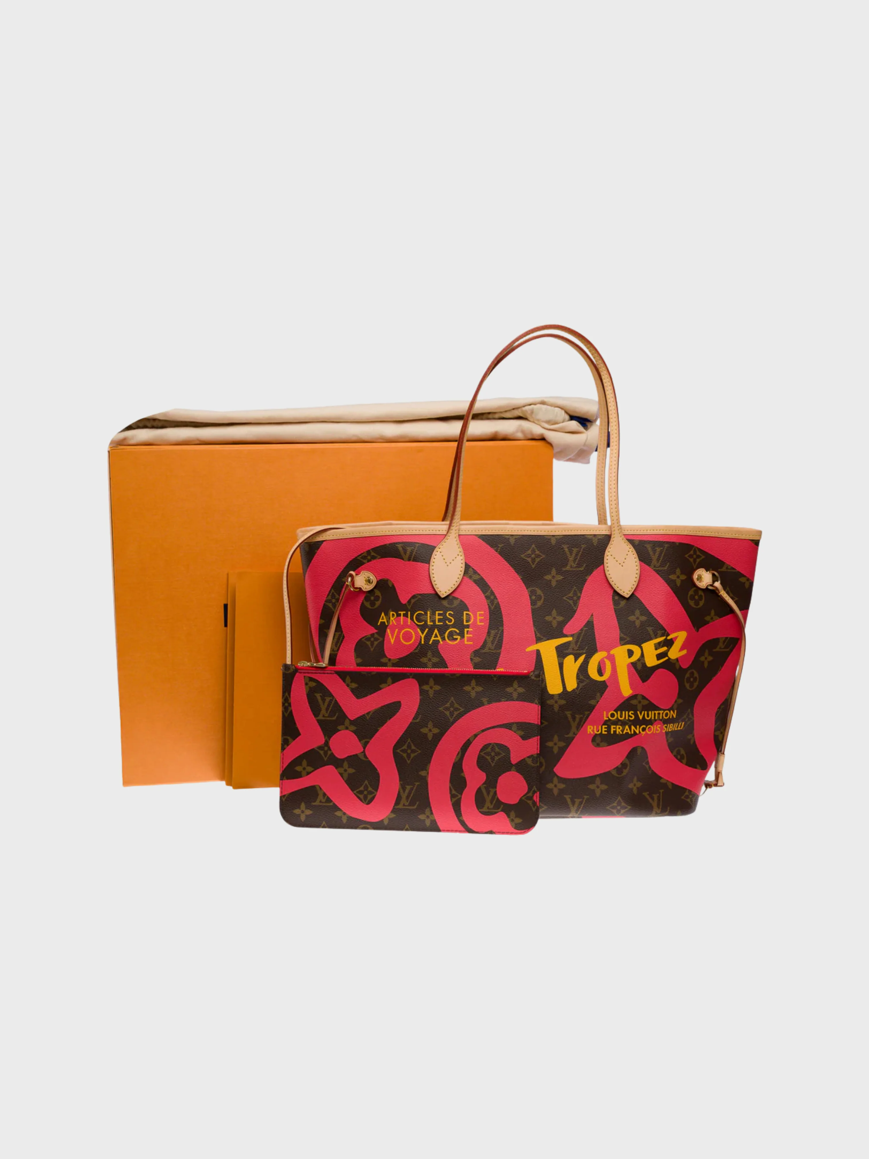 Louis Vuitton 2015 Brown Monogram Canvas Neverfull MM Saint Tropez Tote - Image 7