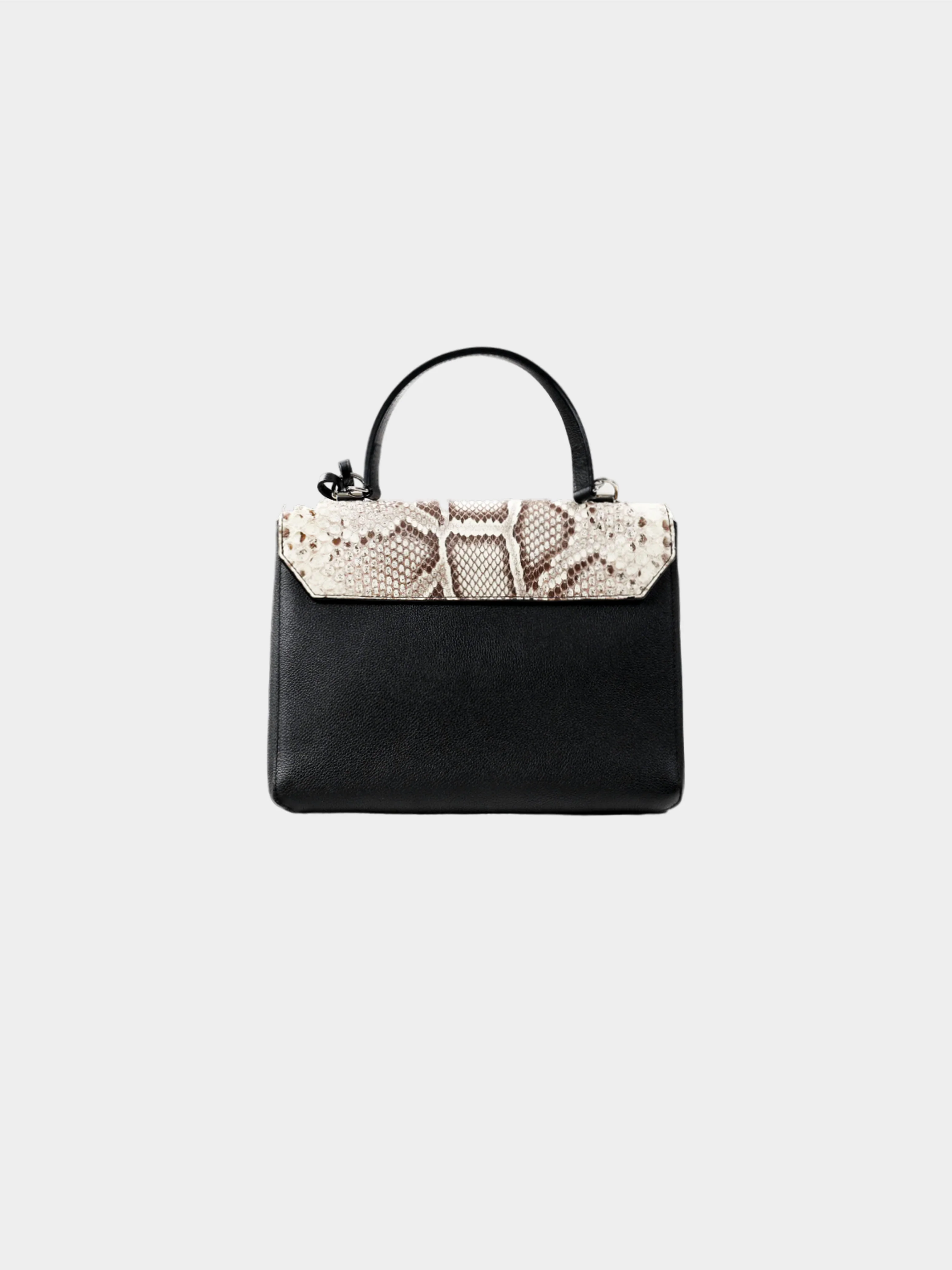 Louis Vuitton 2016 Black Python and Calfskin Lockme II Bag - Image 4