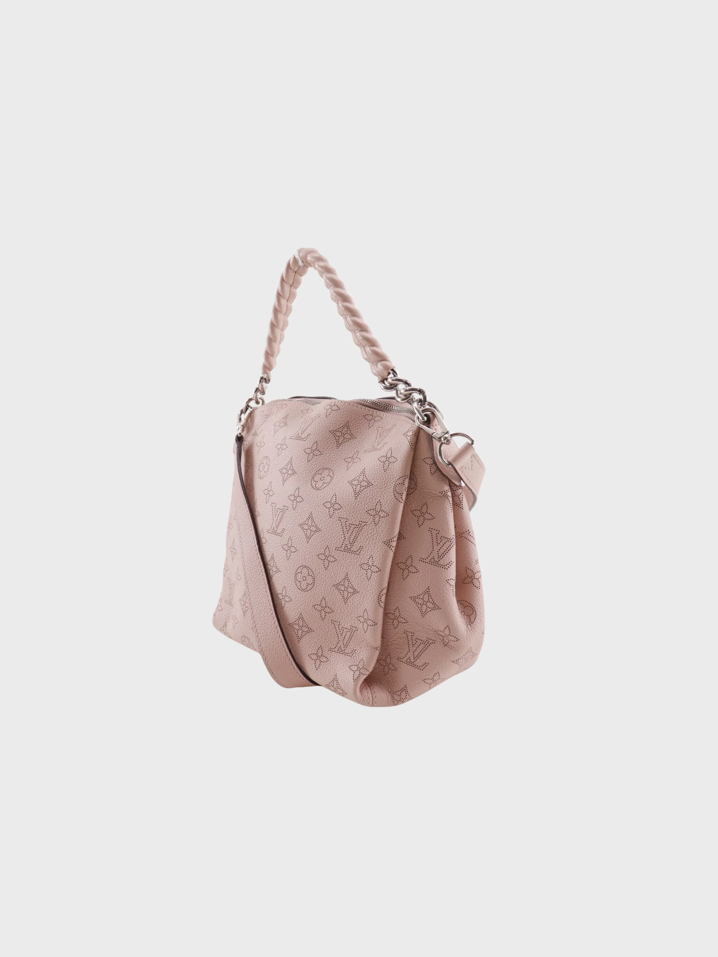 Louis Vuitton 2018 Magnolia Pink Monogram Mahina Babylon Chain BB Shoulder Bag - Image 2