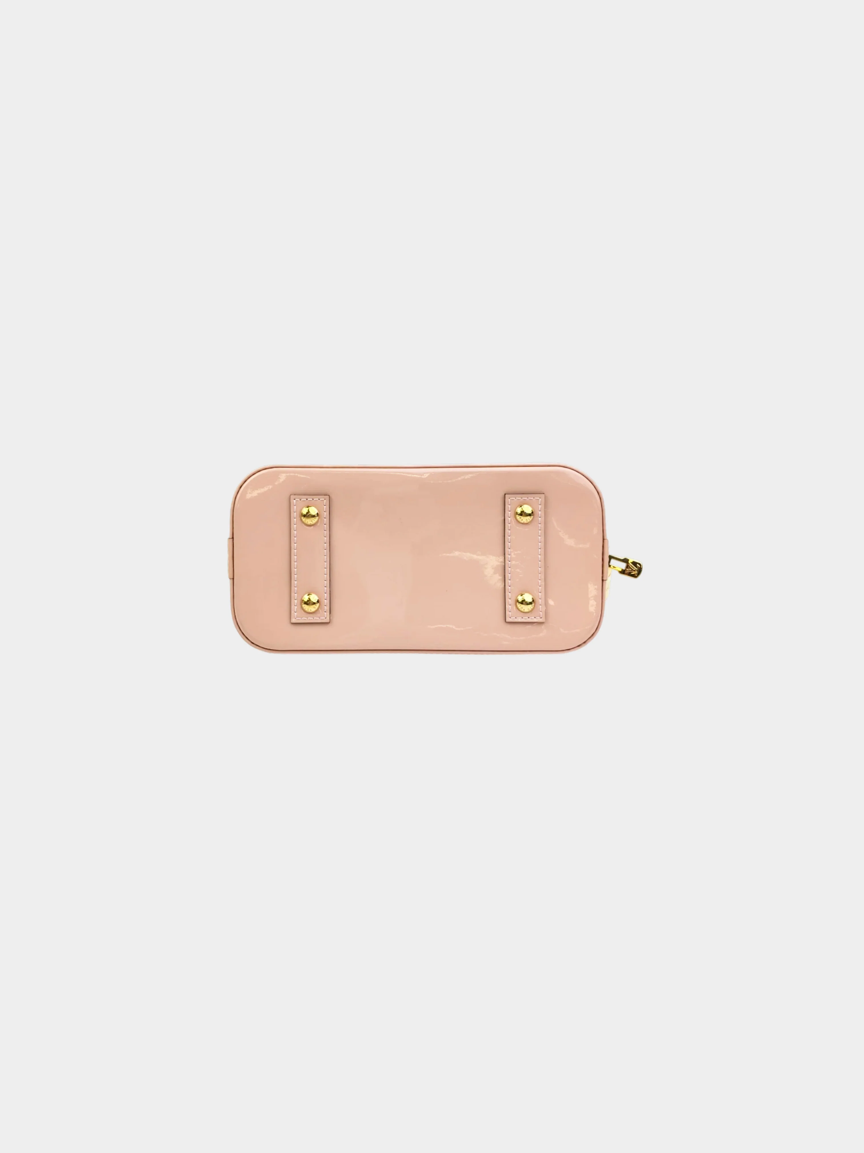 Louis Vuitton 2018 Pink Monogram Vernis Flowers Alma BB Bag - Image 3