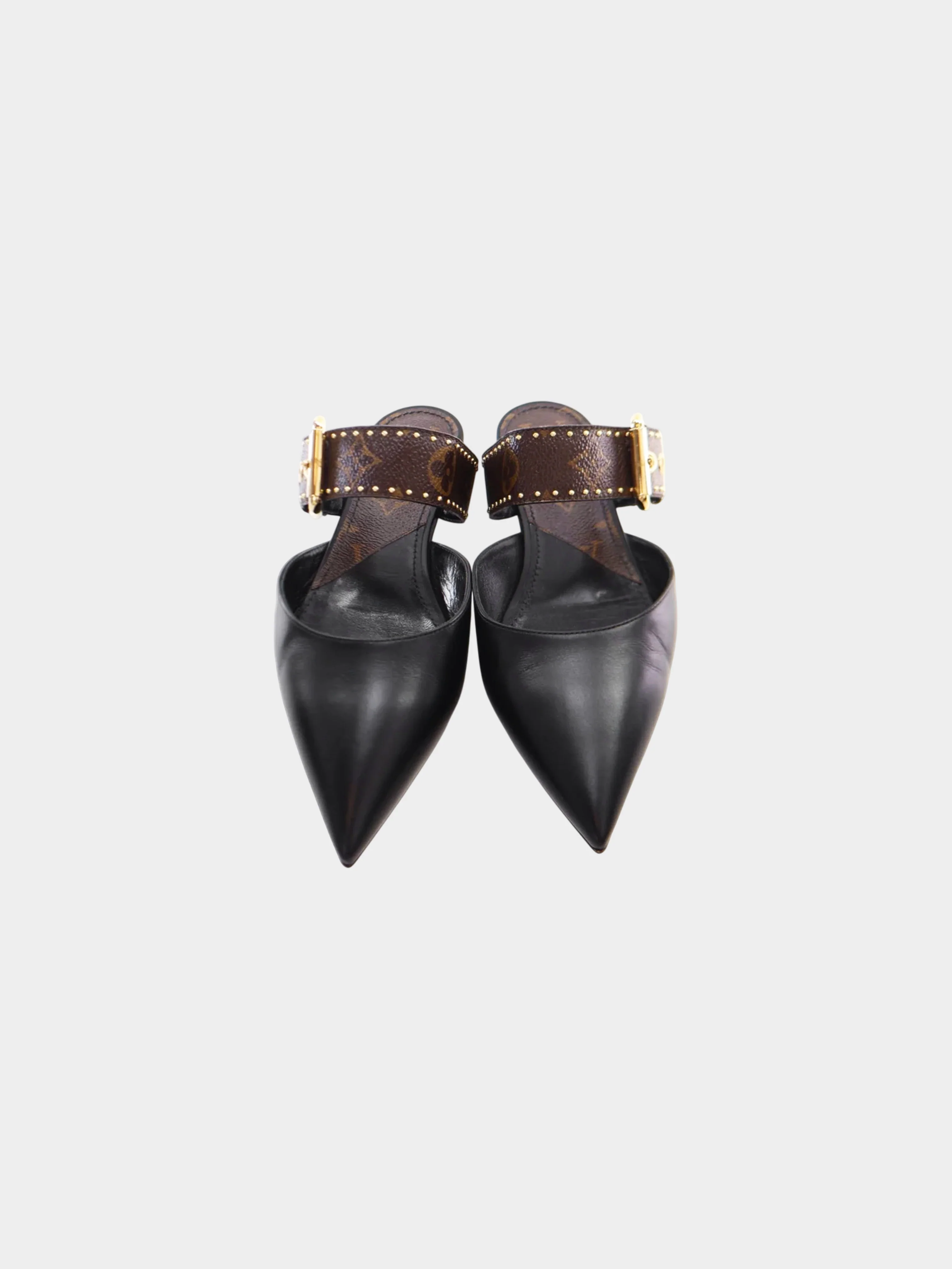 Louis Vuitton 2020 Monogram Studded Sofia Flat Mules - Image 2