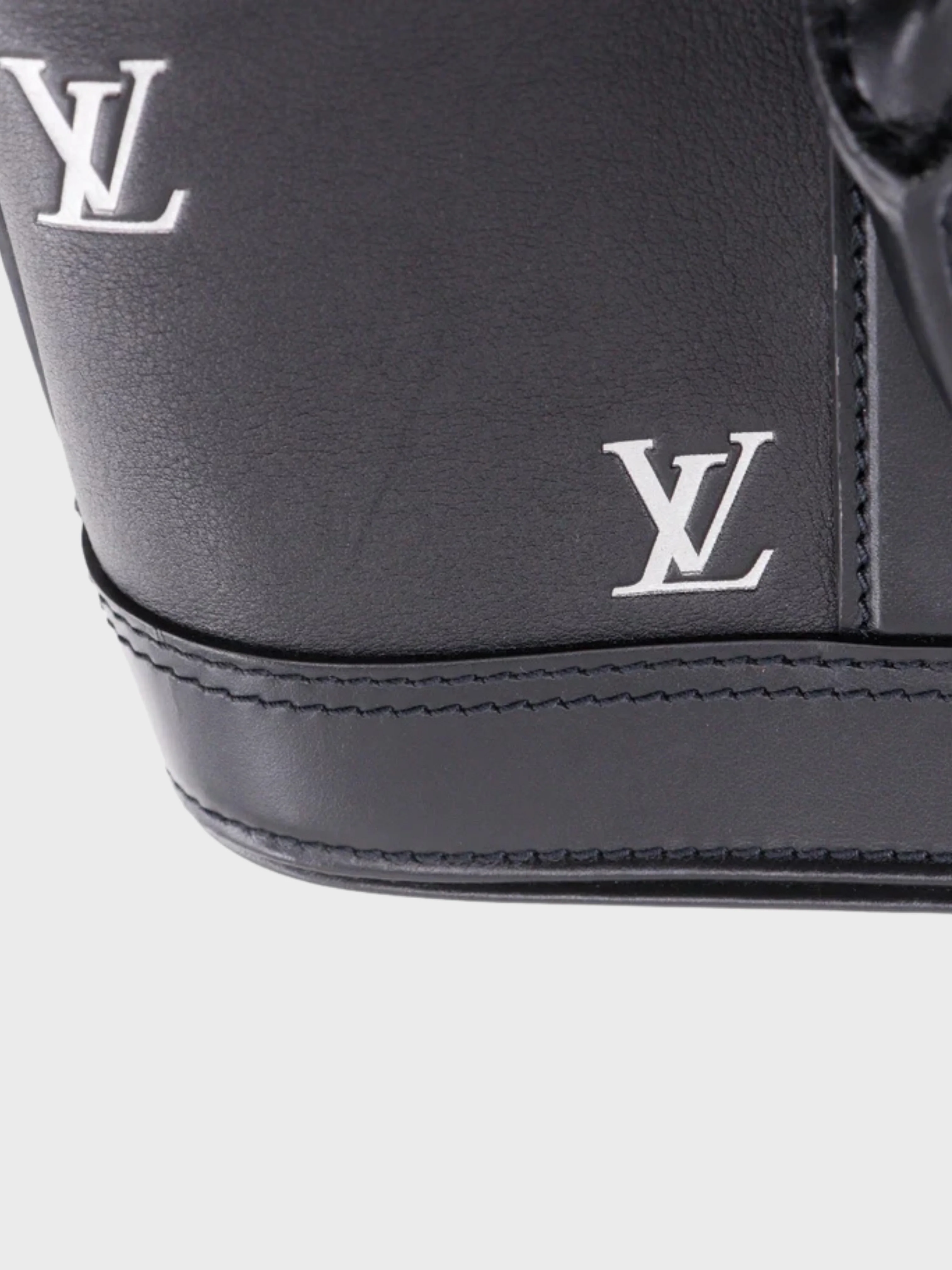Louis Vuitton 2020s Black Calf Leather Alma EW 2Way Bag - Image 7