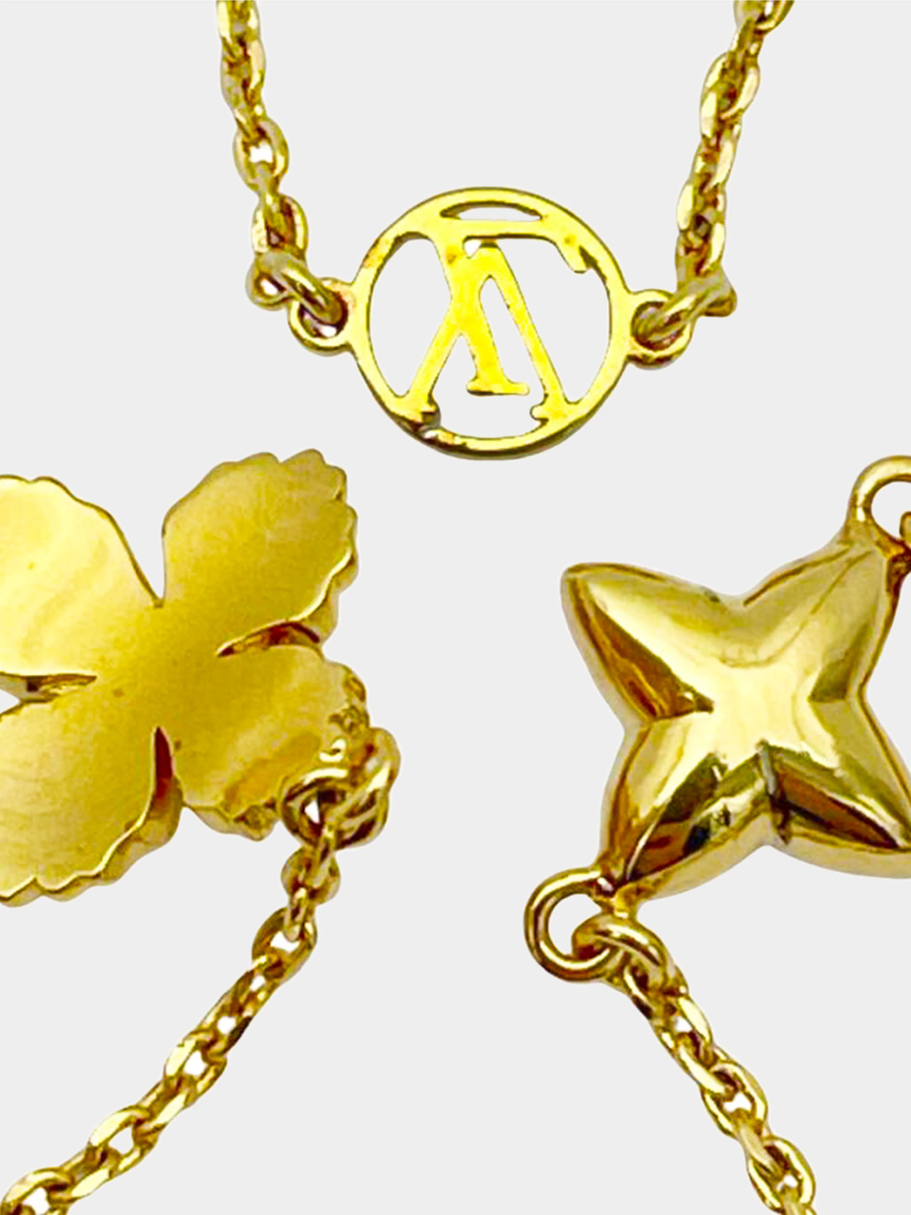 Louis Vuitton 2021 Gold Crystal Blooming Strass Ring Set - Image 3