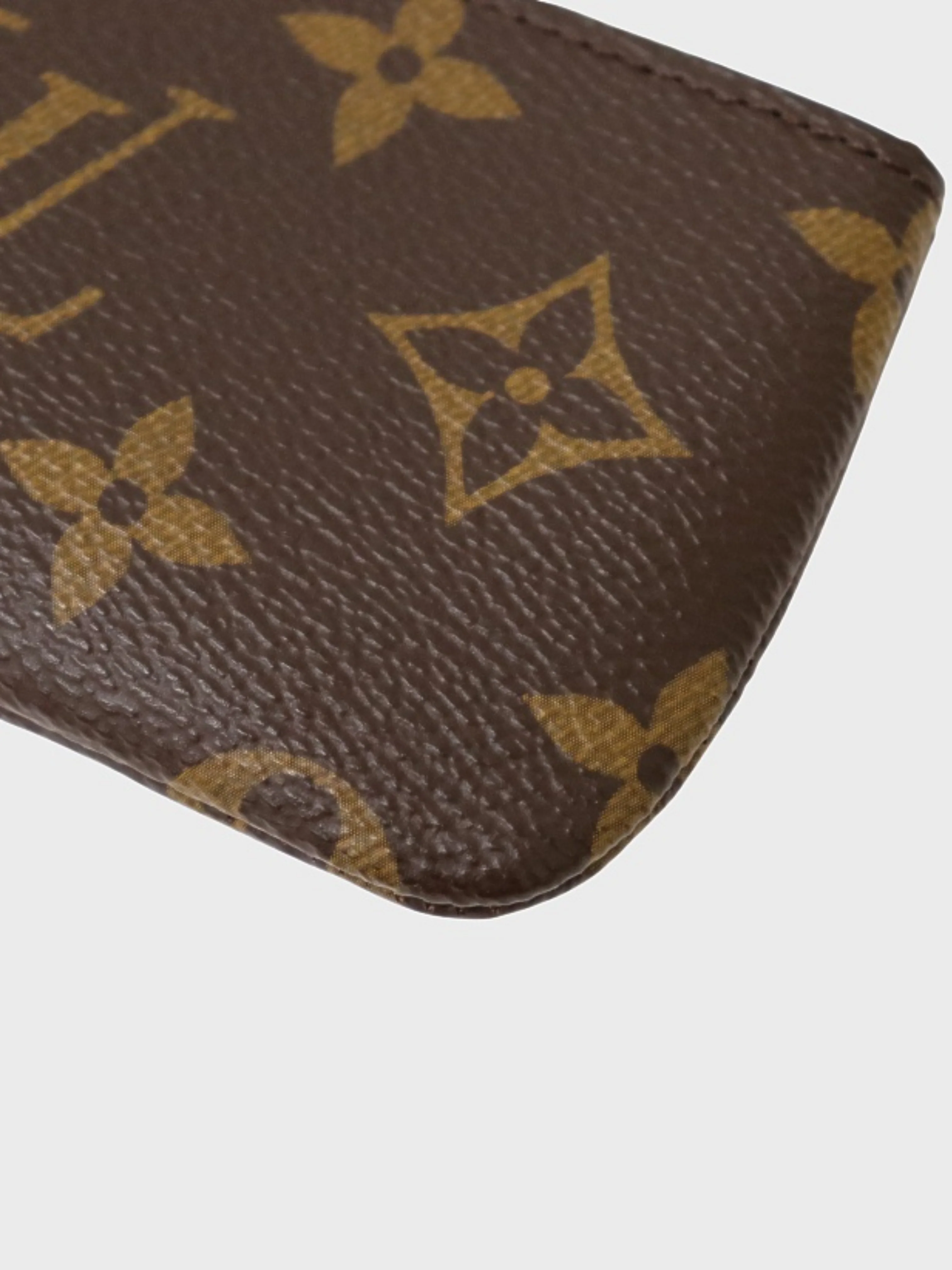Louis Vuitton 2023 Brown Monogram PVC Leather Pochette Clés - Image 4