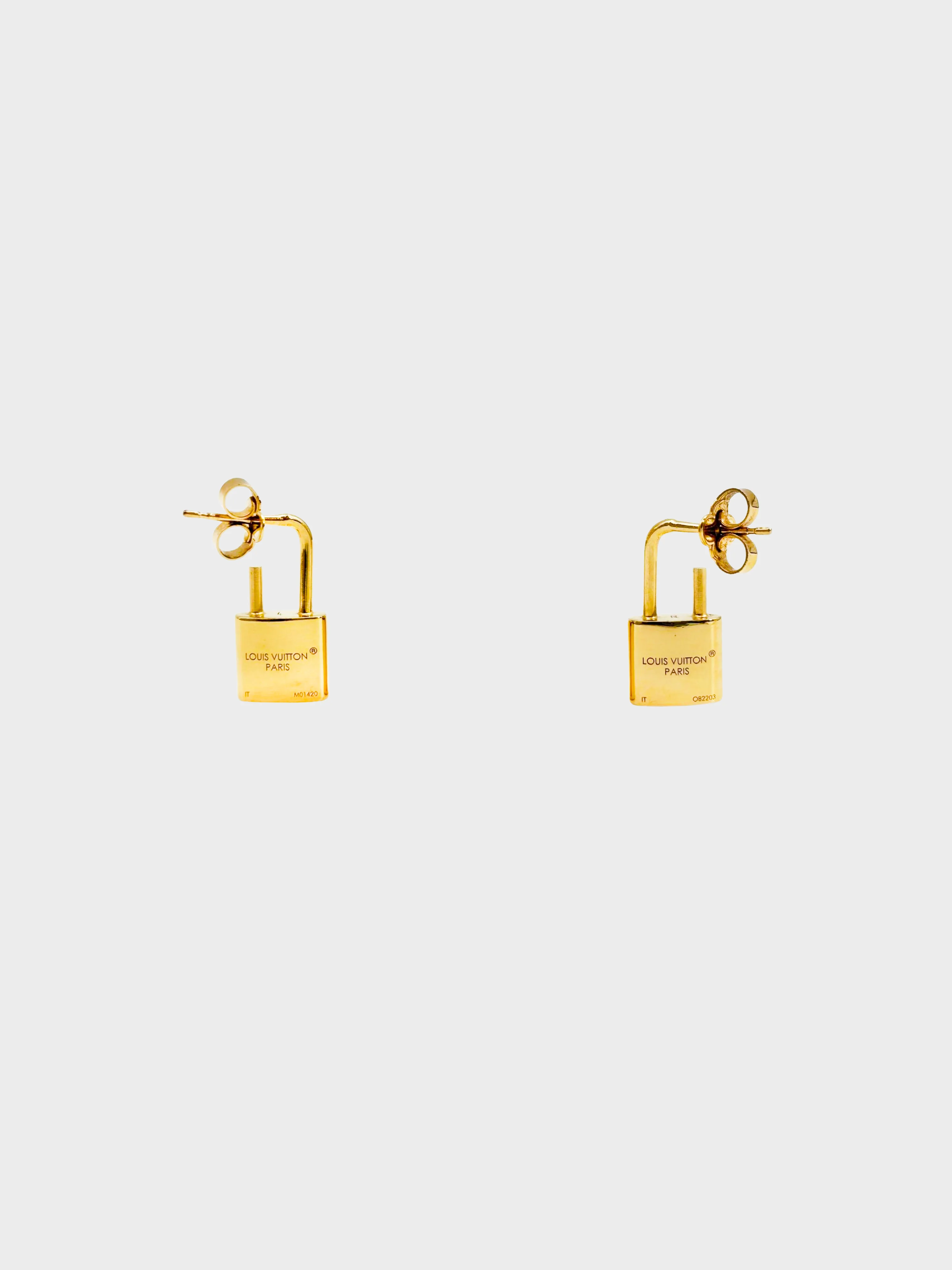 Louis Vuitton 2023 Gold Cadenas Heart Earrings - Image 2