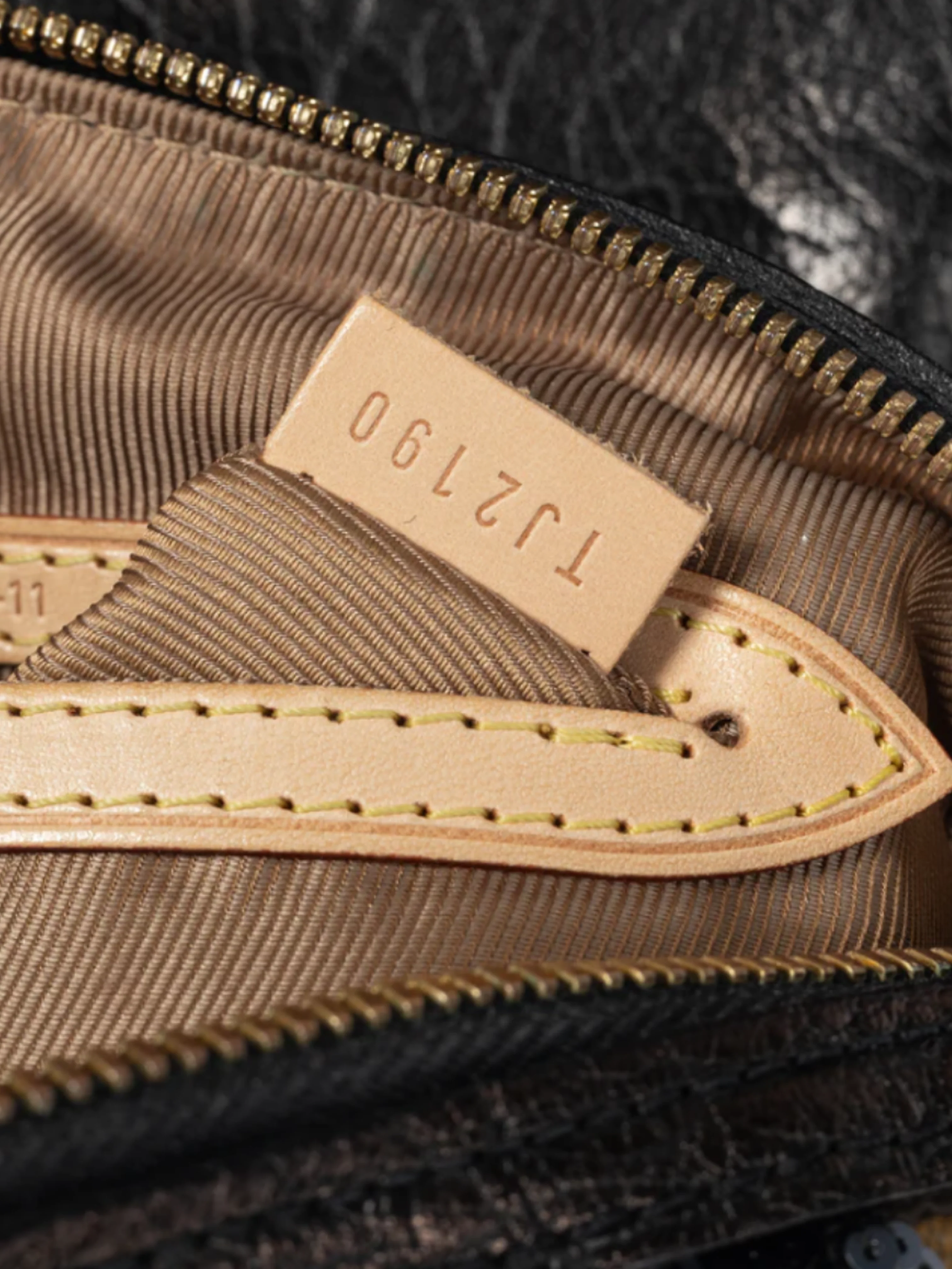 Louis Vuitton AW 2010 Brown Carrousel Monogram Fleur de Jais Sequined Velvet Handbag - Image 7