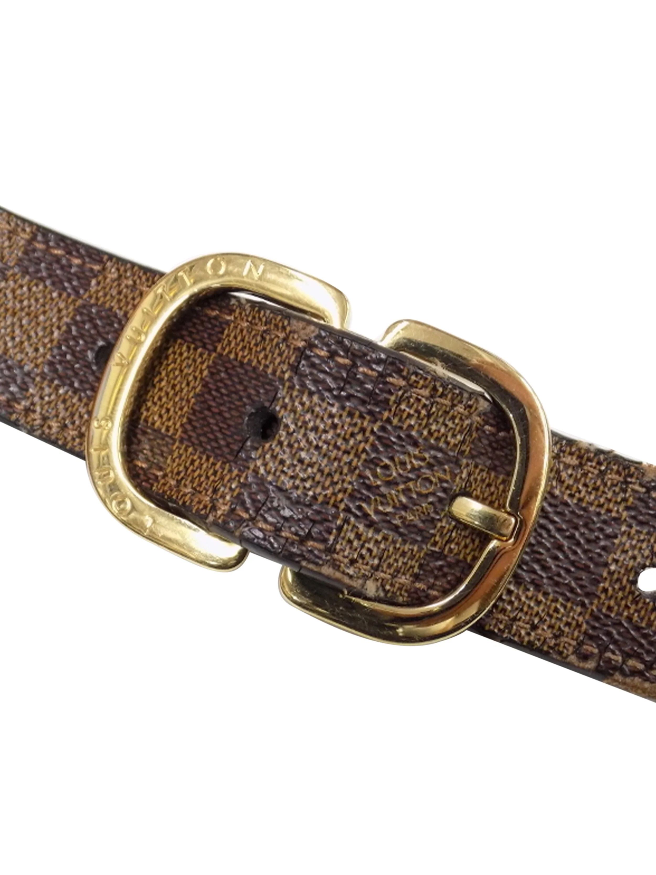 Louis Vuitton 2000s Brown Square Belt - Image 3
