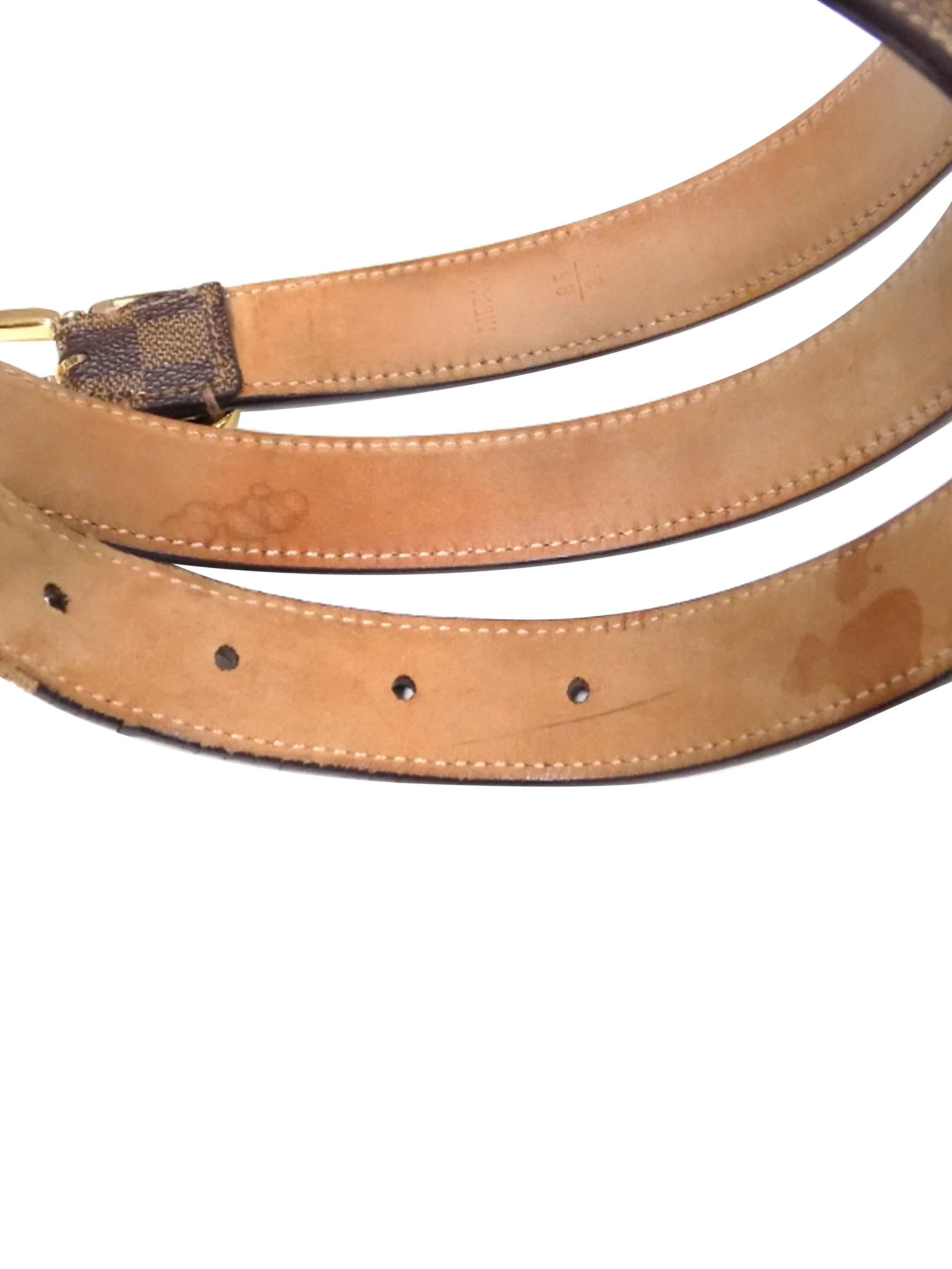 Louis Vuitton 2000s Brown Square Belt - Image 4