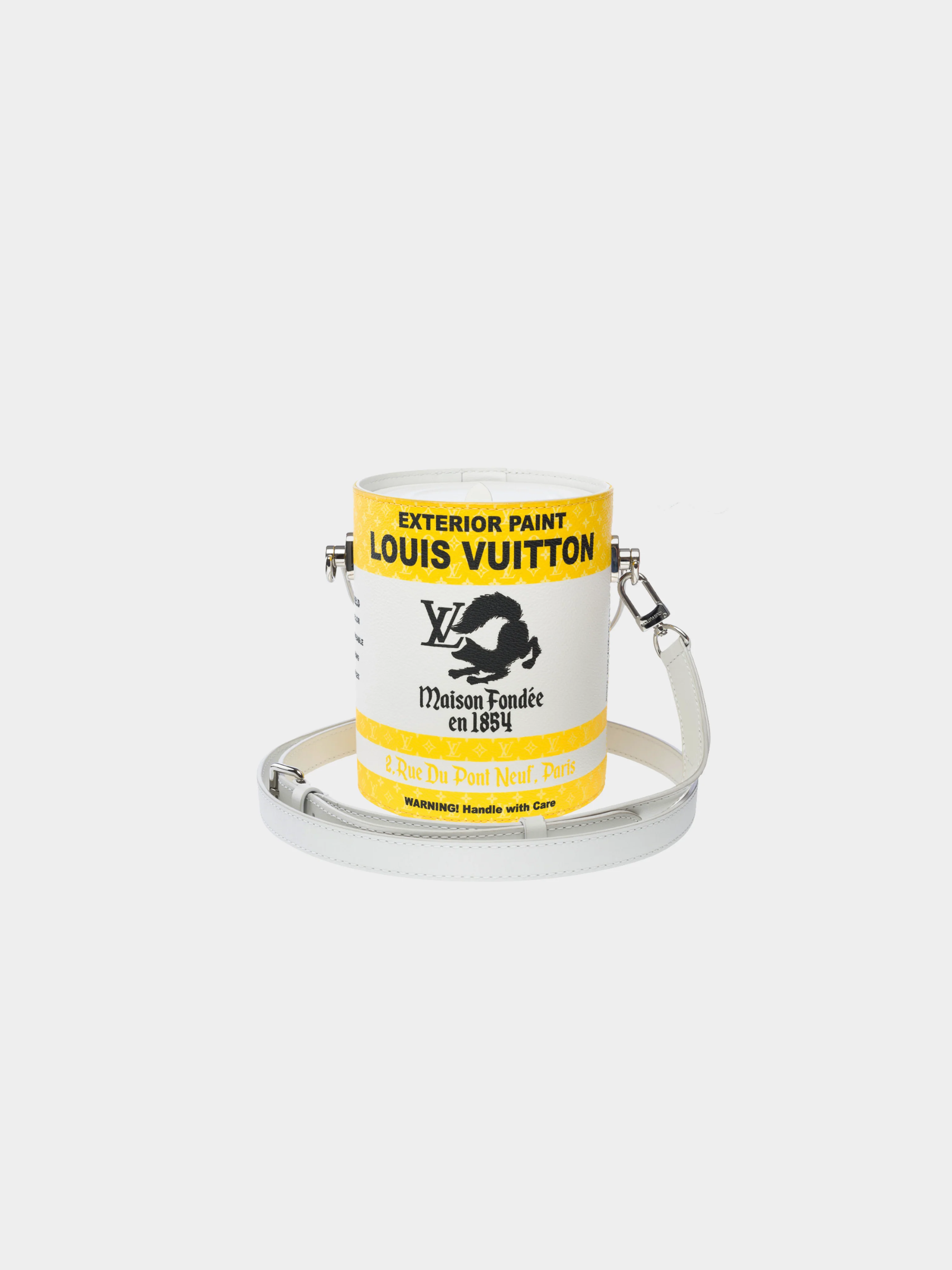 Louis Vuitton by Virgil Abloh FW 2022 Yellow Paint Can Bag - Image 3