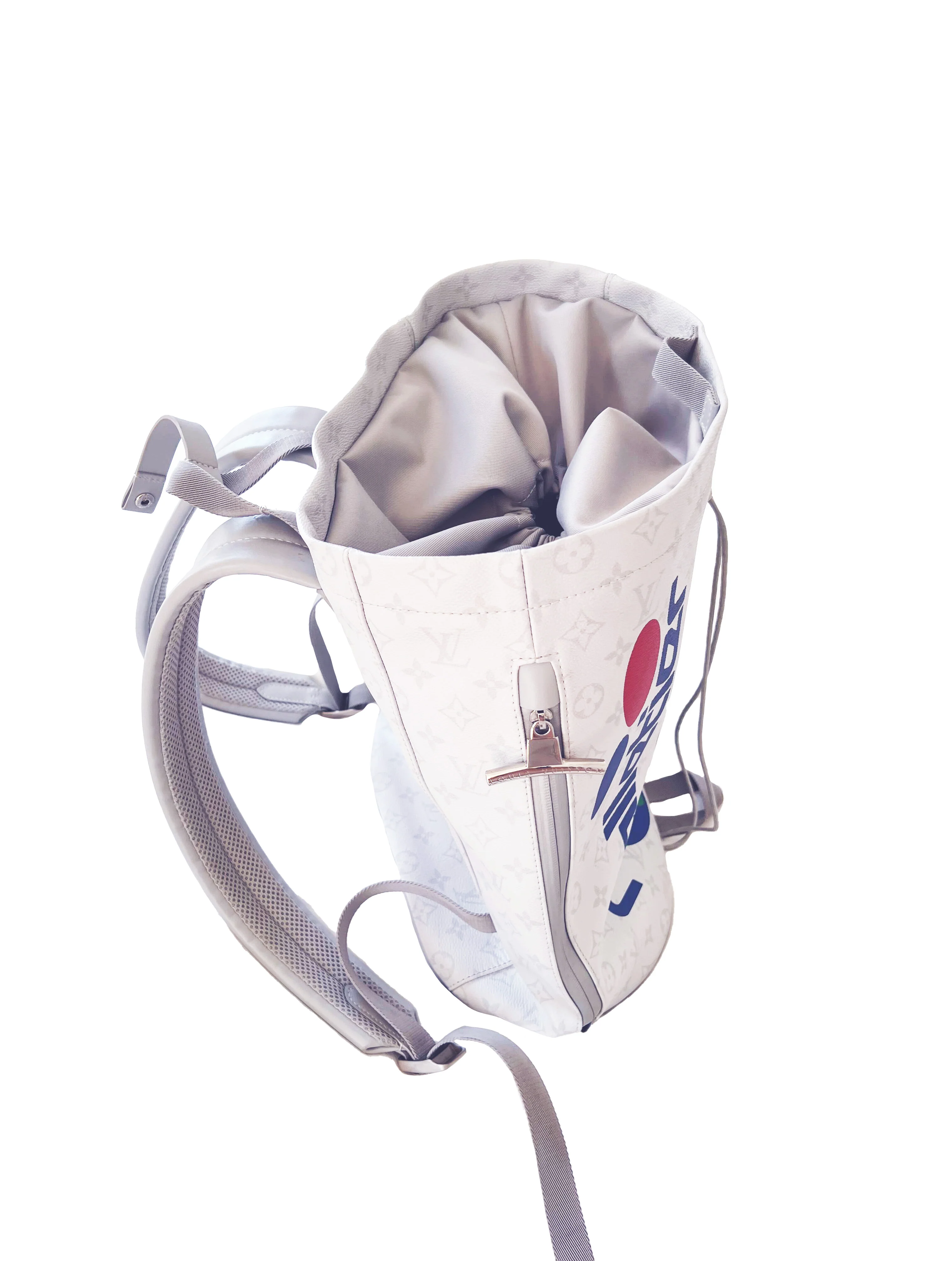 Louis Vuitton 2019 Chalk Leather Limited Edition Backpack - Image 2