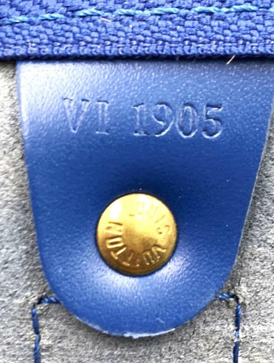Louis Vuitton 2000s Epi Leather Blue Boston Bag - Image 6