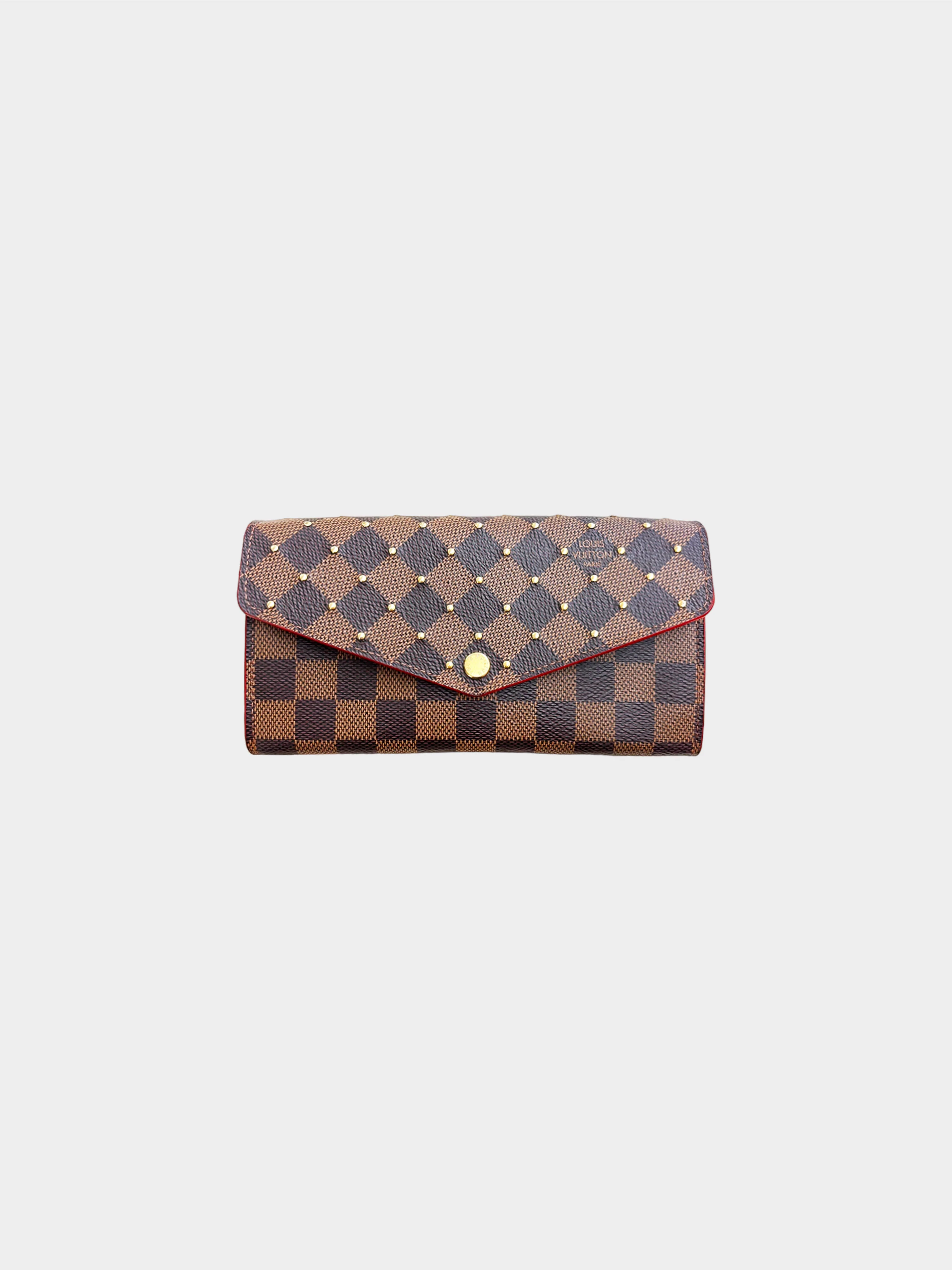 Louis Vuitton FW 2018 Damier Studded Sarah Wallet