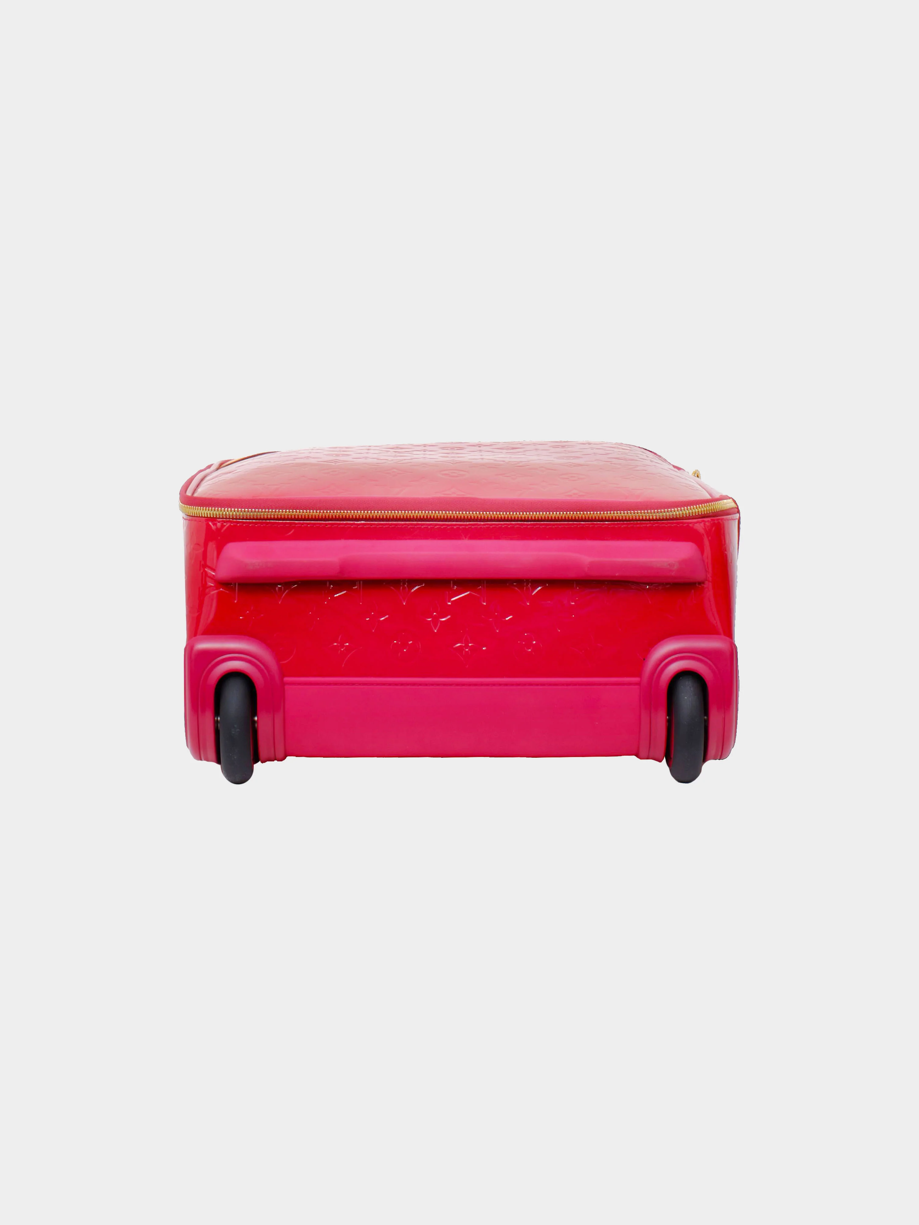 Louis Vuitton Late 2000s Red Vernis Leather Monogram Pegase Suitcase - Image 4