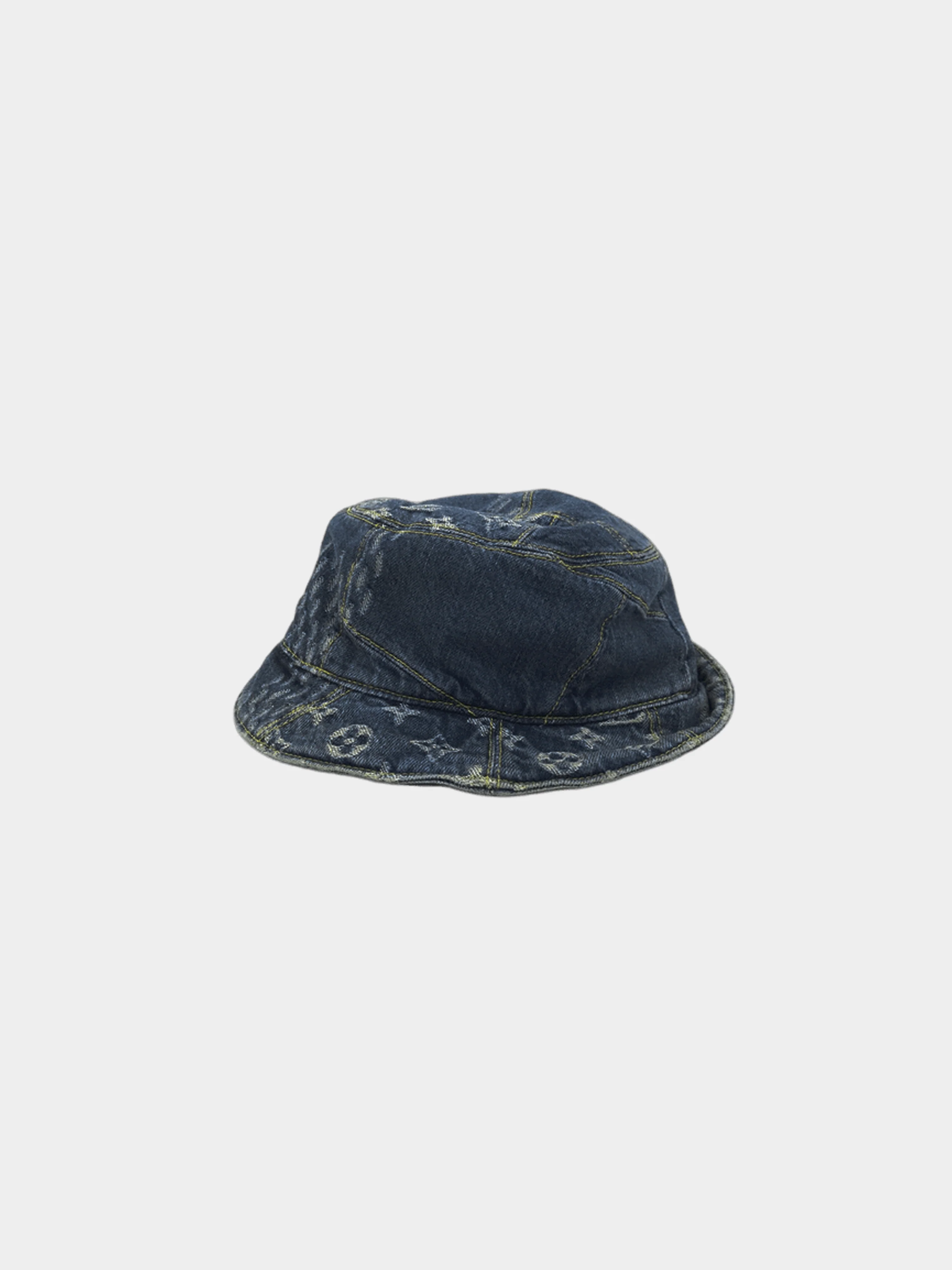 Louis Vuitton 2005 Denim Monogram Bucket Hat - Image 2