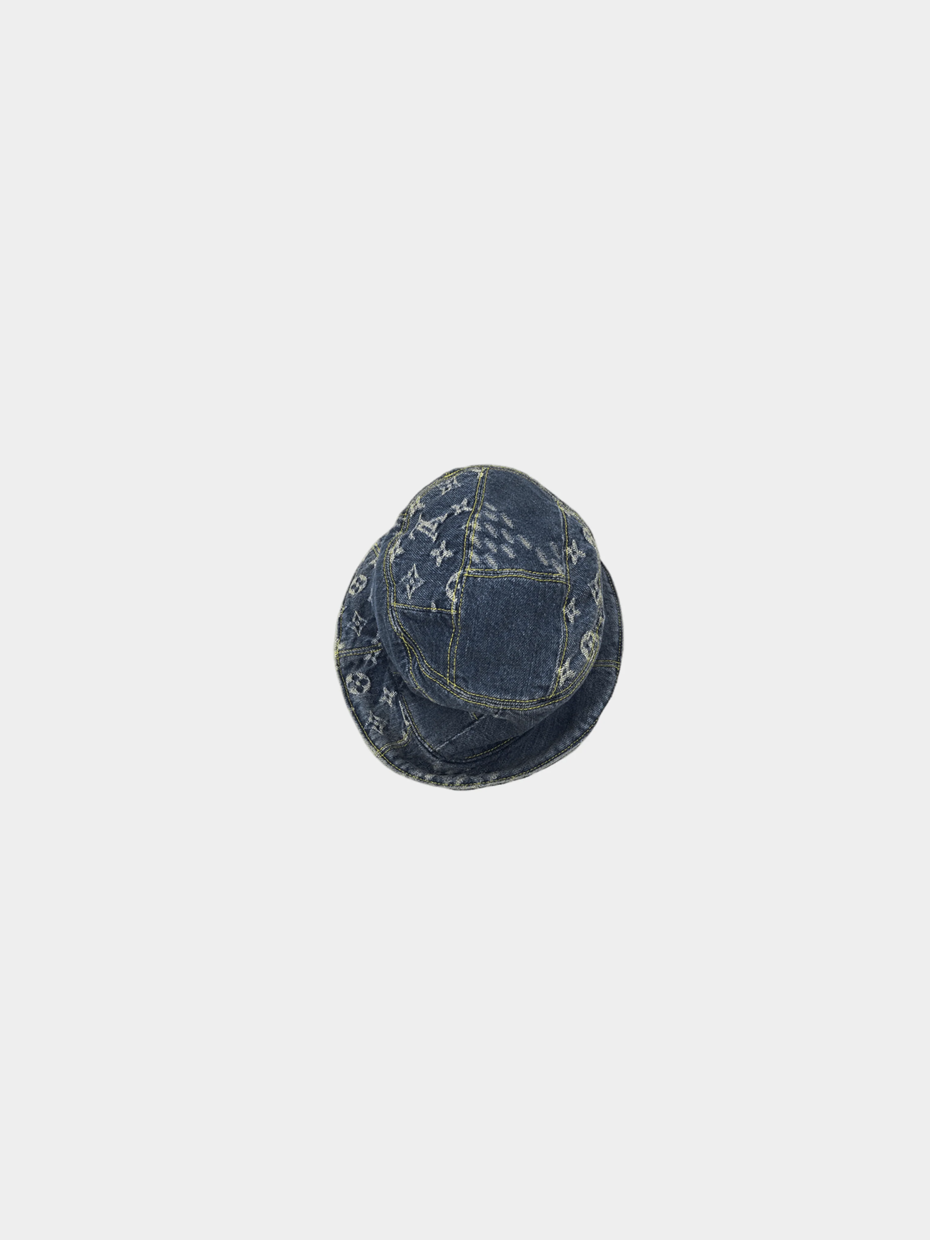 Louis Vuitton 2005 Denim Monogram Bucket Hat - Image 3
