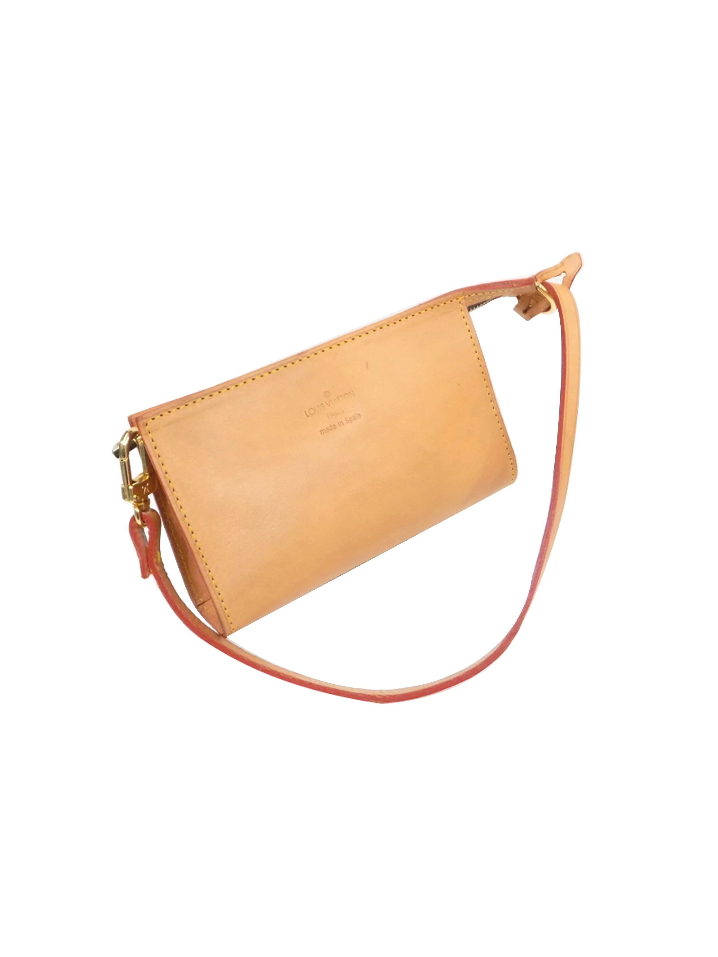 Louis Vuitton 2000s Rare Beige Nomade Pochette Bag - Image 2