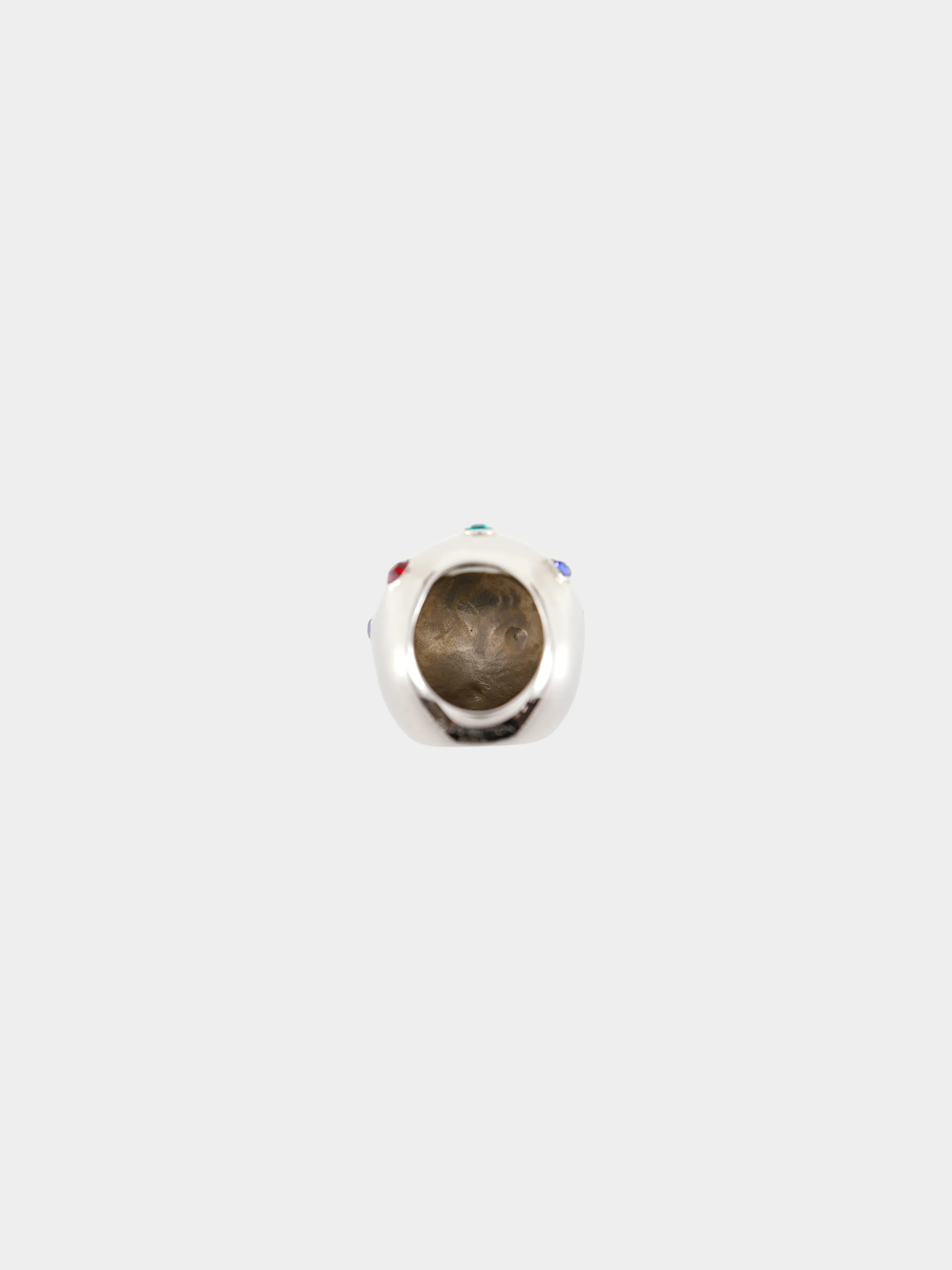 Louis Vuitton 1980s Silver Planet Cocktail Ring - Image 2