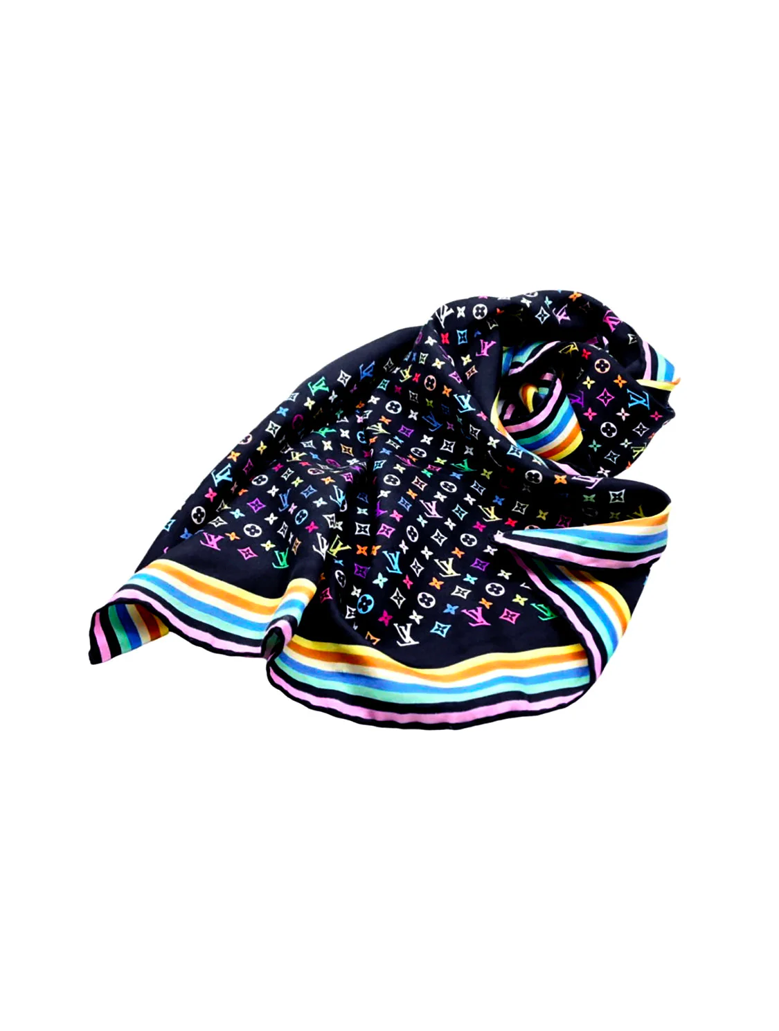 Louis Vuitton x Murakami 2000s Silk Scarf - Image 2