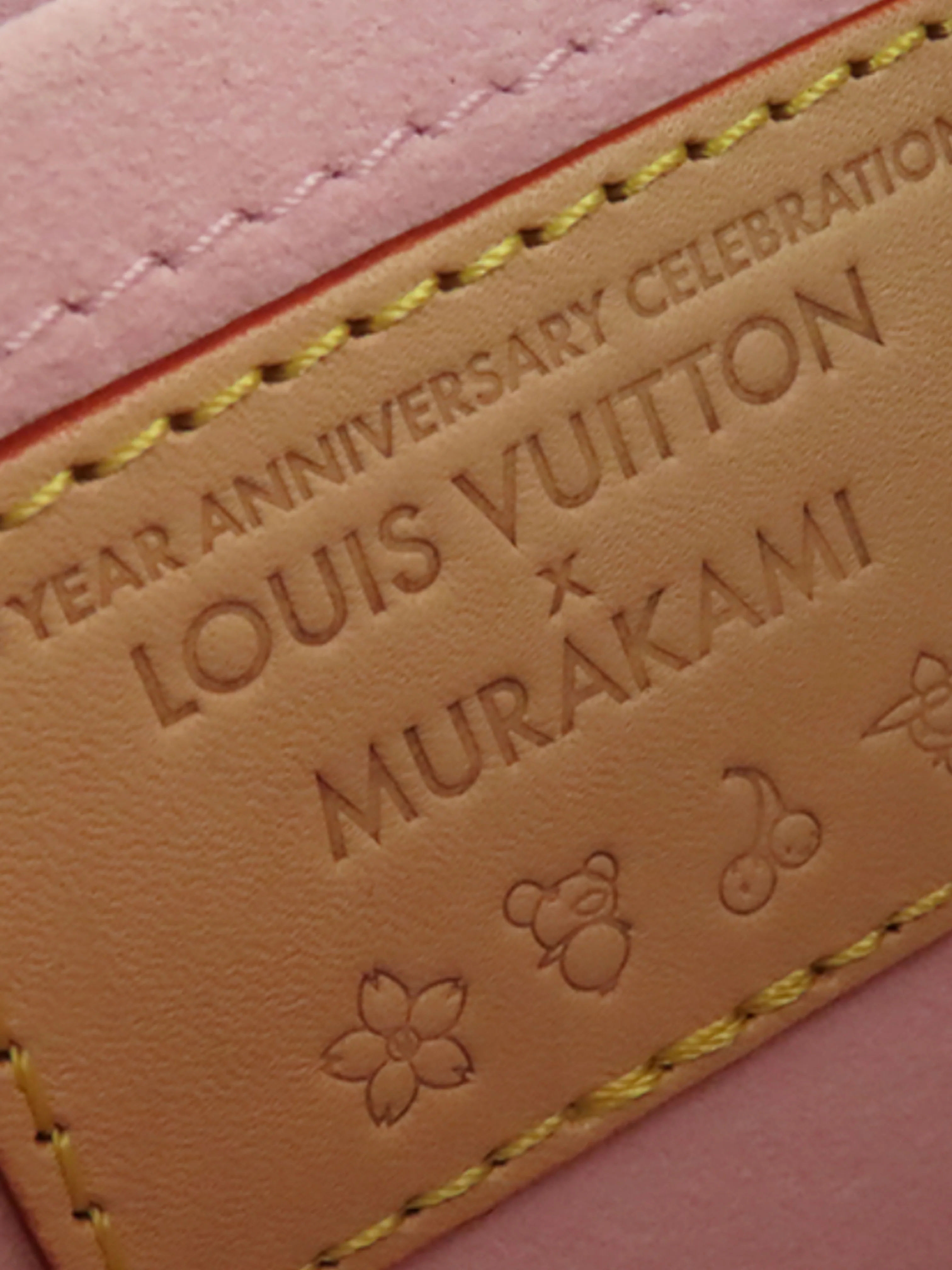 Louis Vuitton x Takashi Murakami 2023 Brown Monogram Cherry Blossom Pochette - Image 4