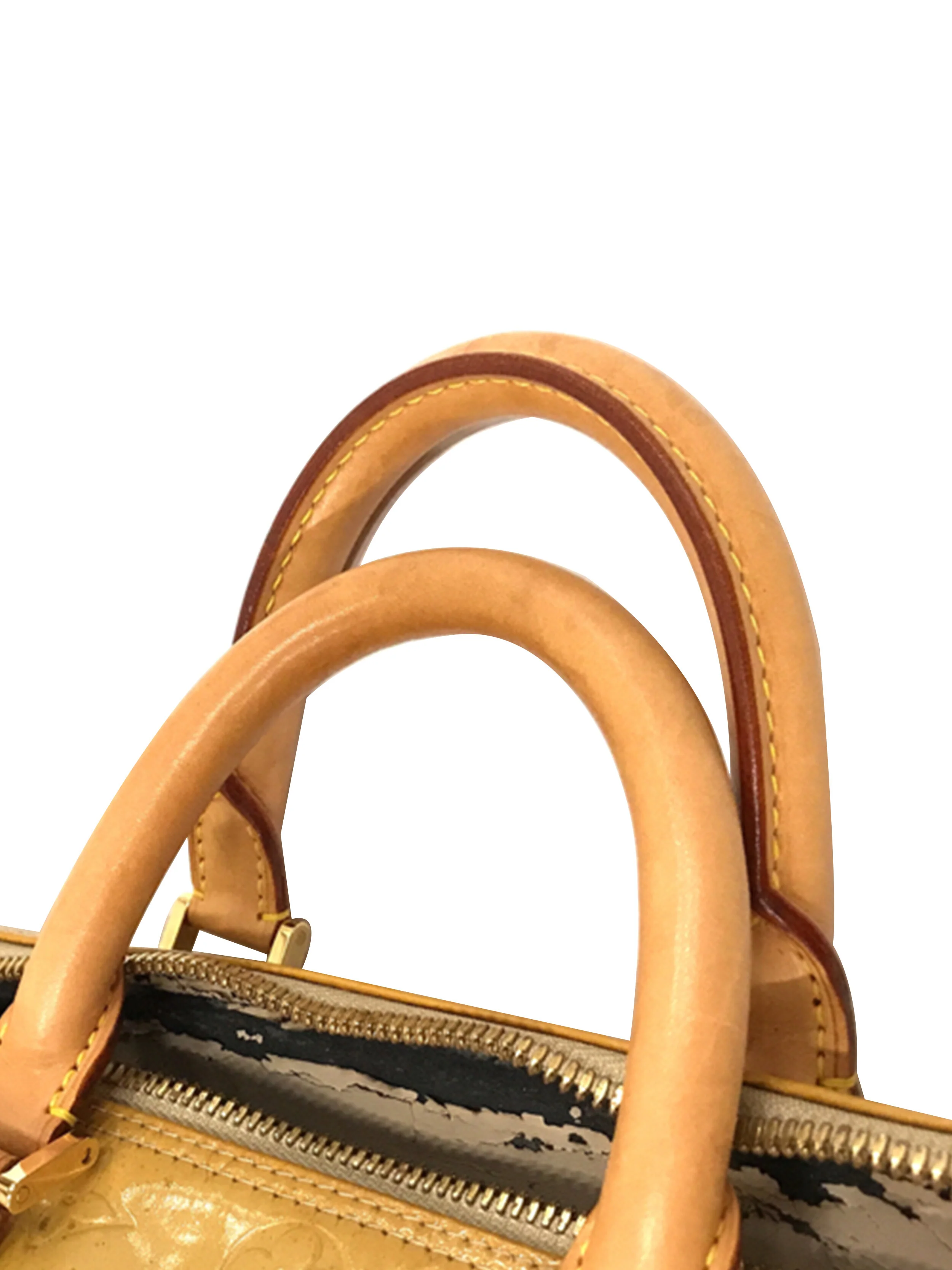 Louis Vuitton 2000s Rare Yellow Vernis Duffle - Image 6