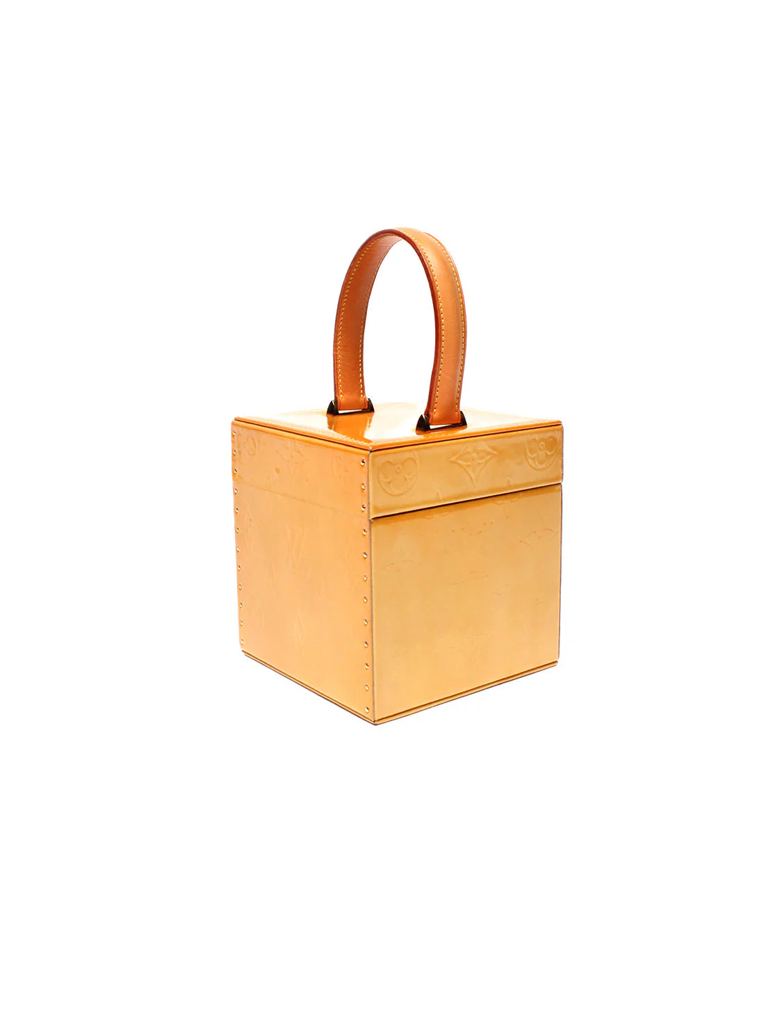 Louis Vuitton 2000s Yellow Vernis Square Case - Image 2