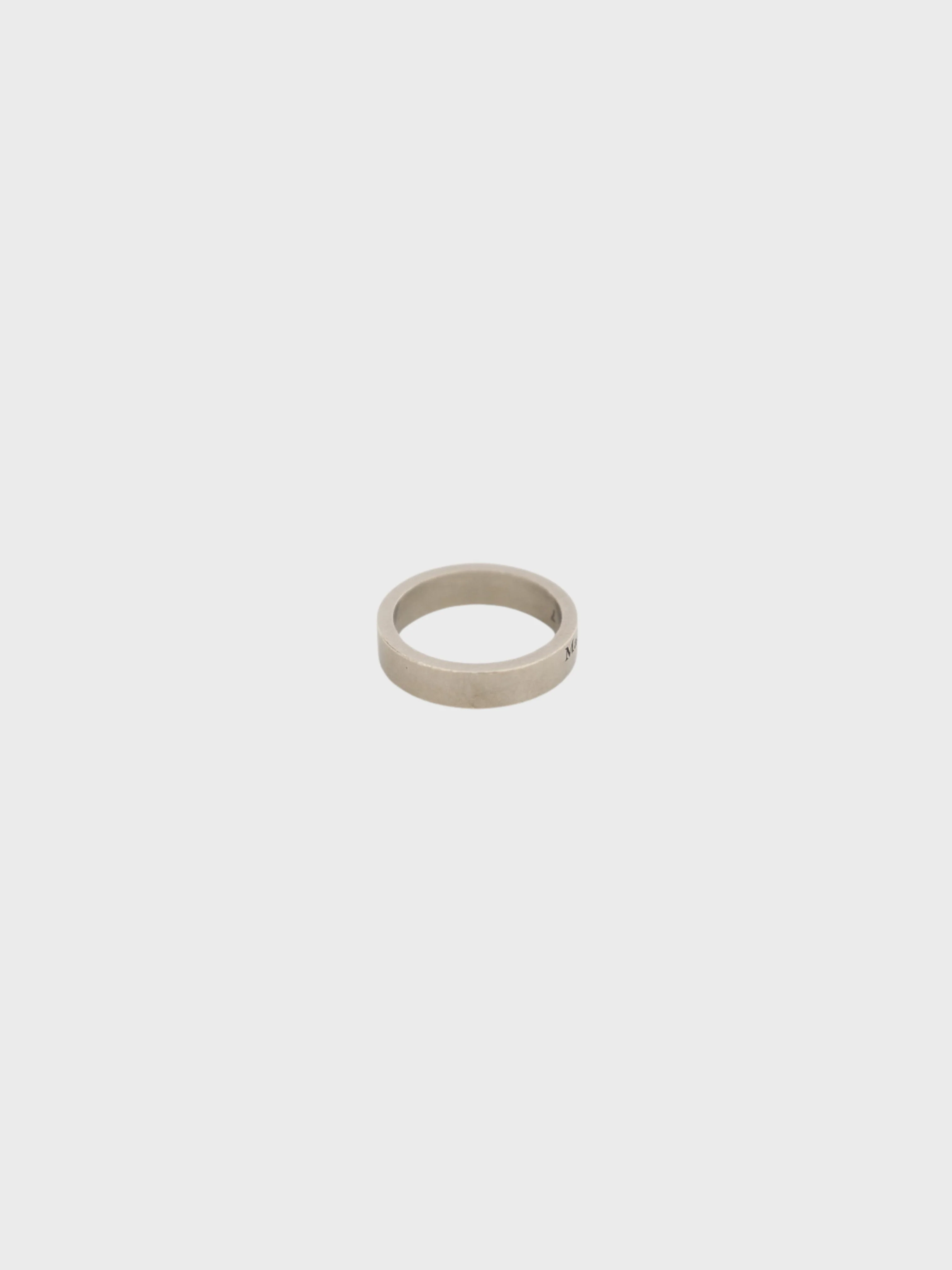 Maison Margiela 2000s Silver 925 Logo Ring - Image 3