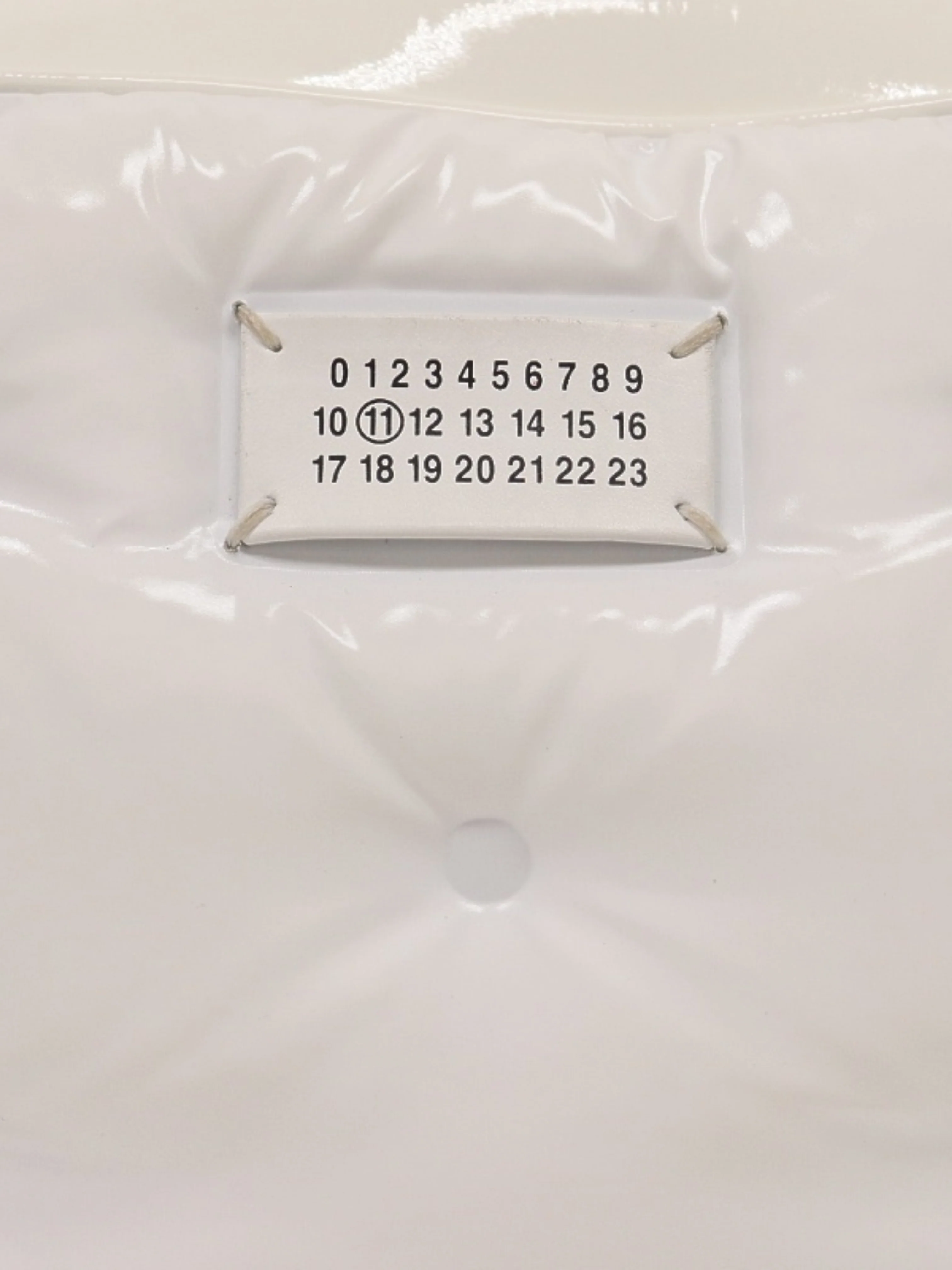 Maison Margiela SS 2018 White Leather Glam Slam Shoulder Bag - Image 5