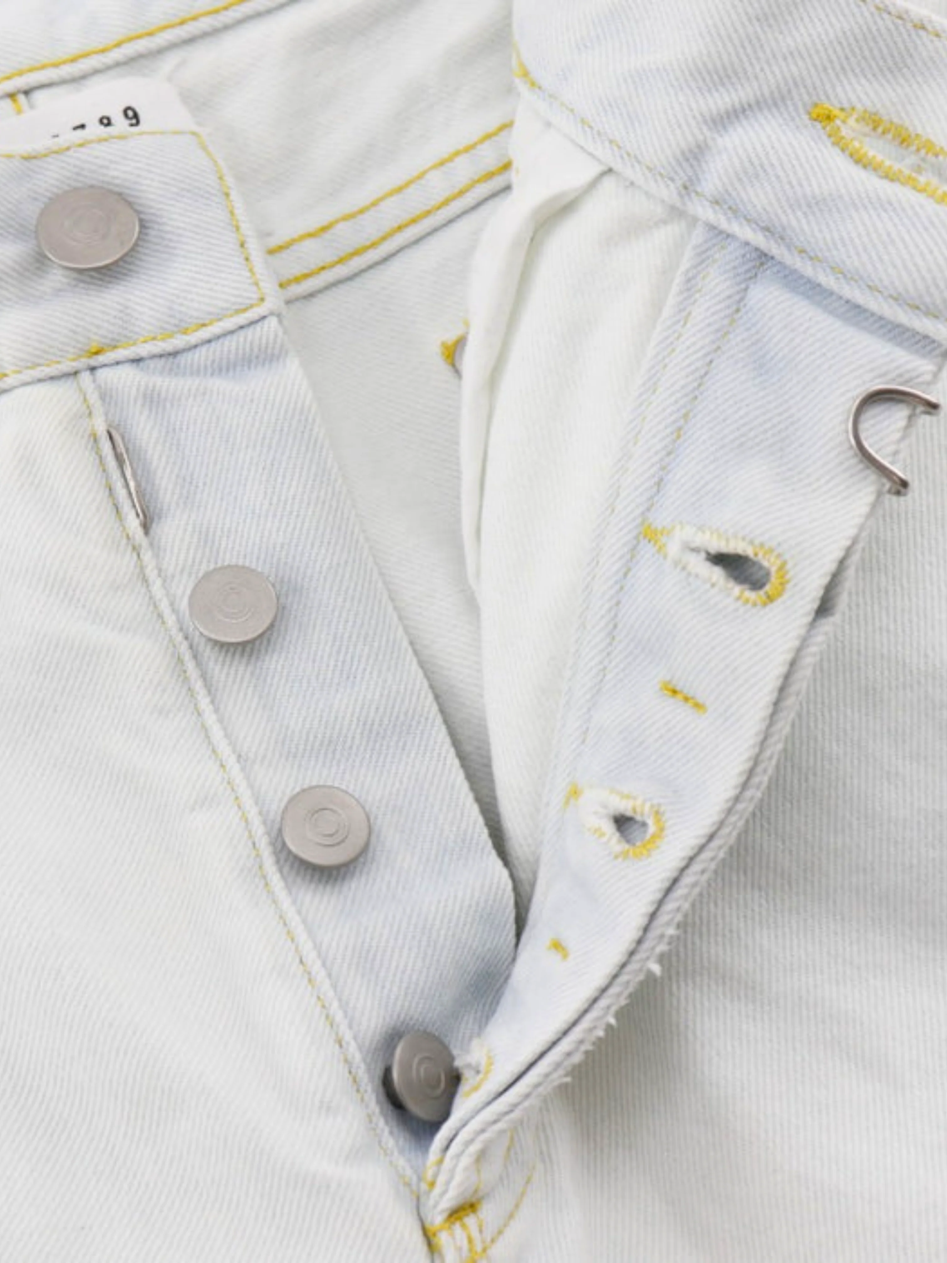 Maison Margiela 2018 Bleach Washed Denim Pants - Image 4