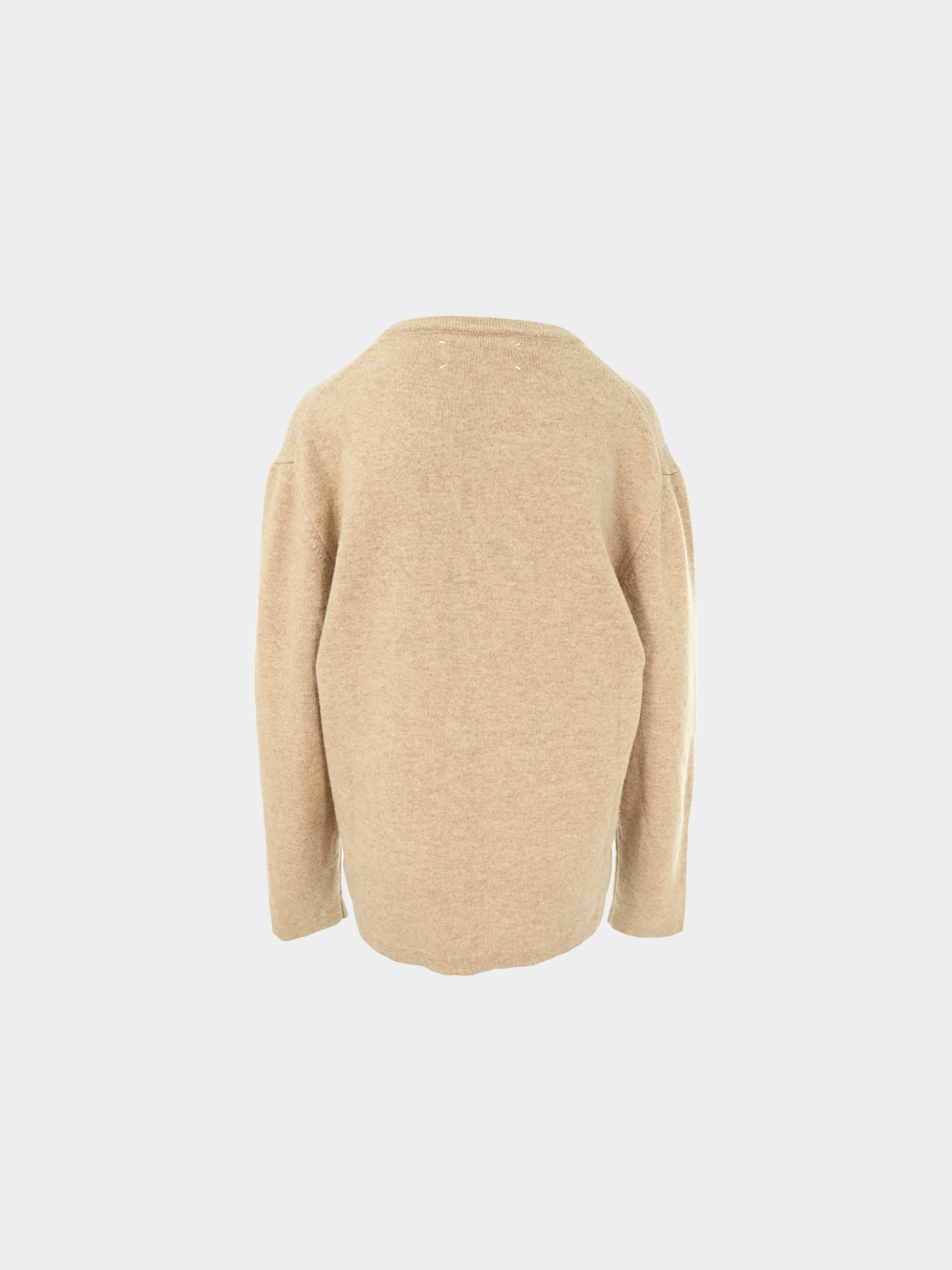Maison Martin Margiela 2000s Beige Wool Sweater - Image 2