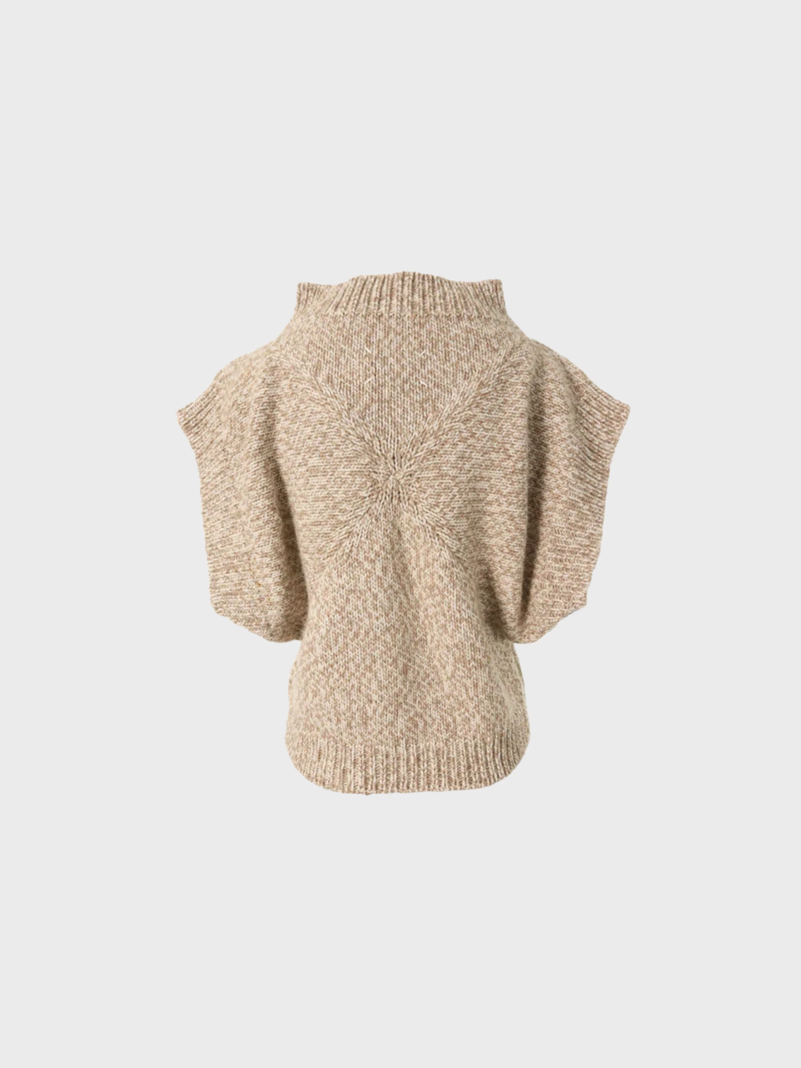 Maison Martin Margiela 2001 Fall Winter Beige Wool Blend Top - Image 2