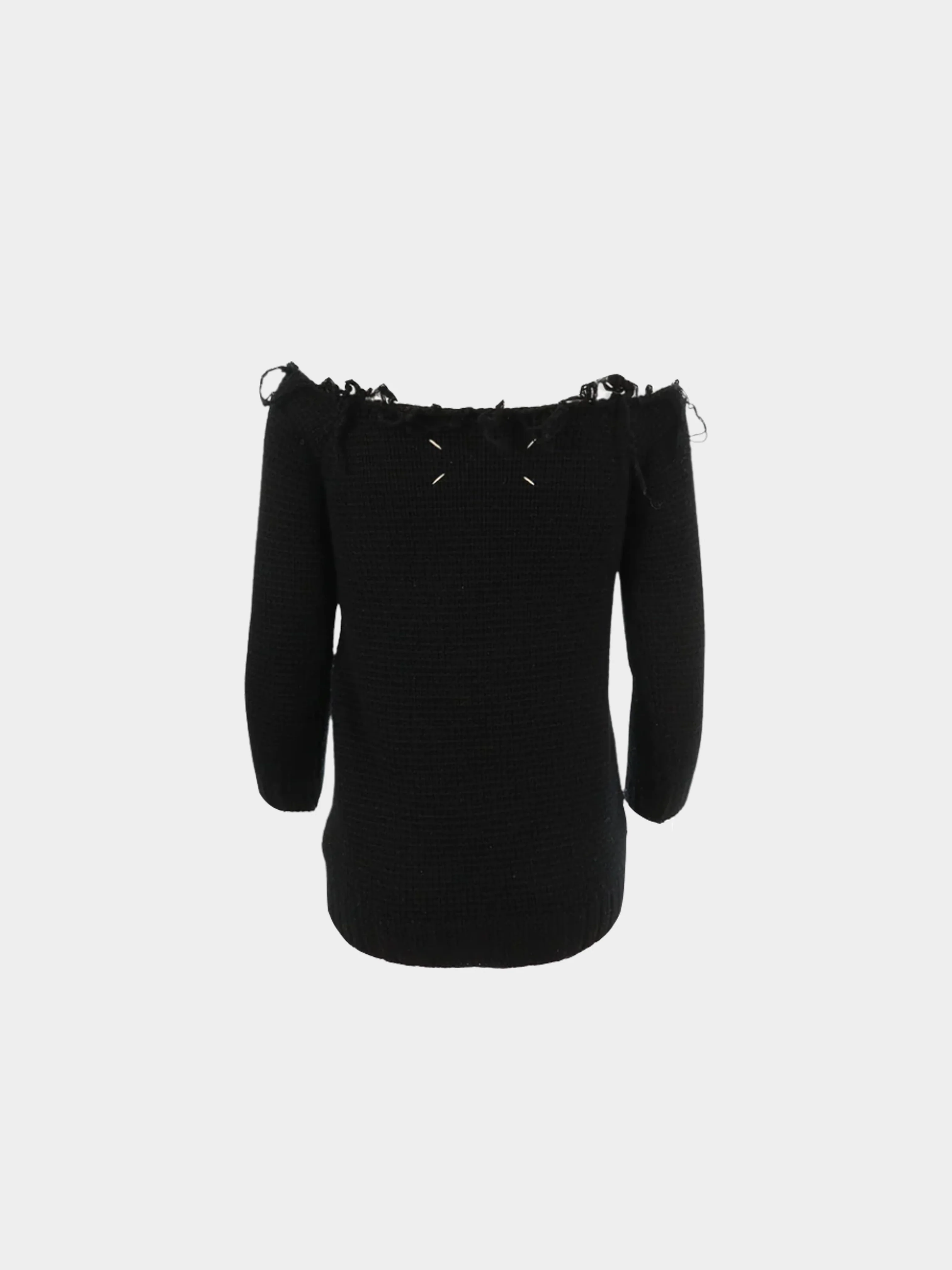 Maison Martin Margiela AW 2001 Black Off Shoulder Top - Image 2