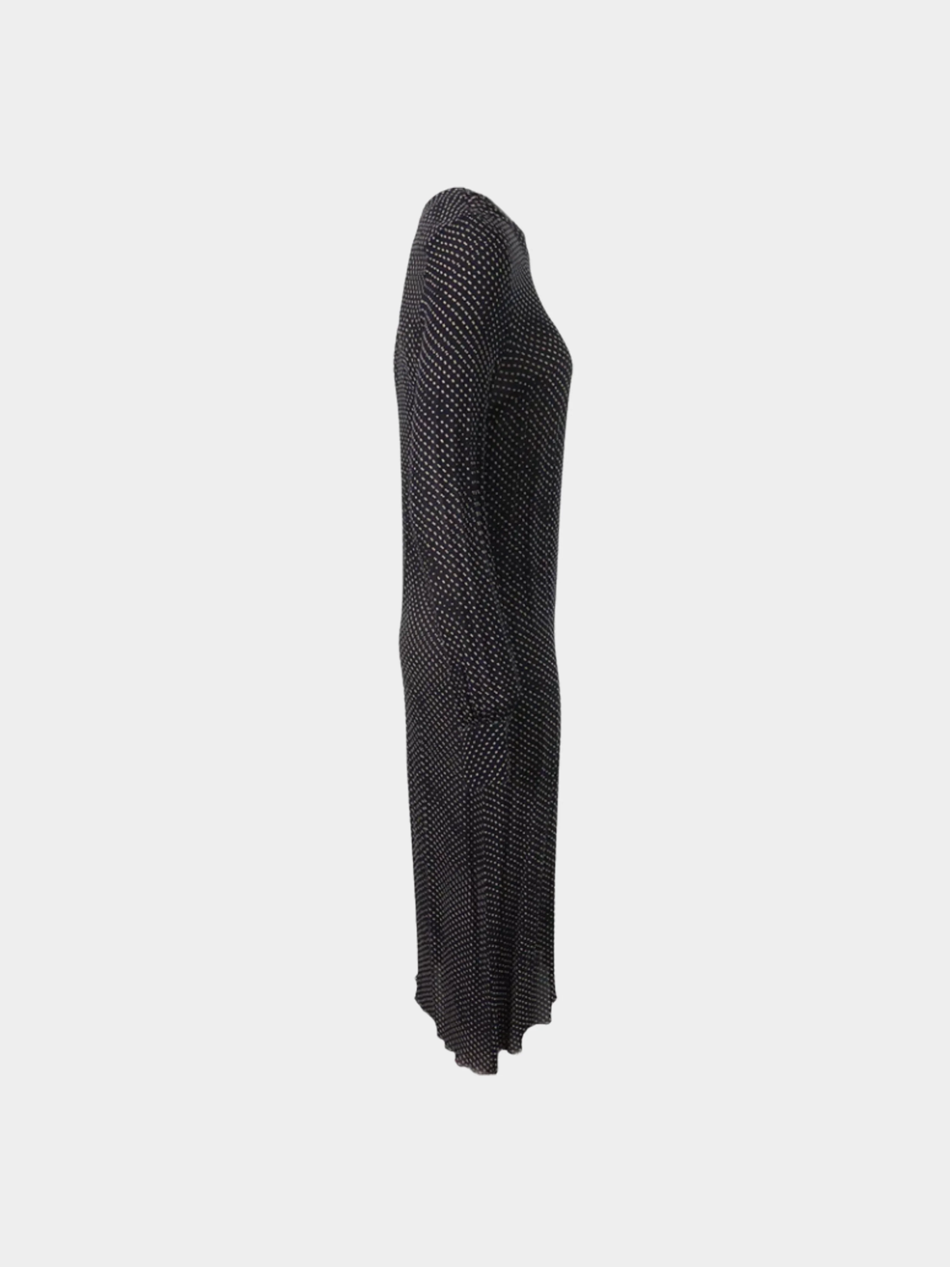 Maison Martin Margiela AW 2002 Black and White Dot Print Dress - Image 3