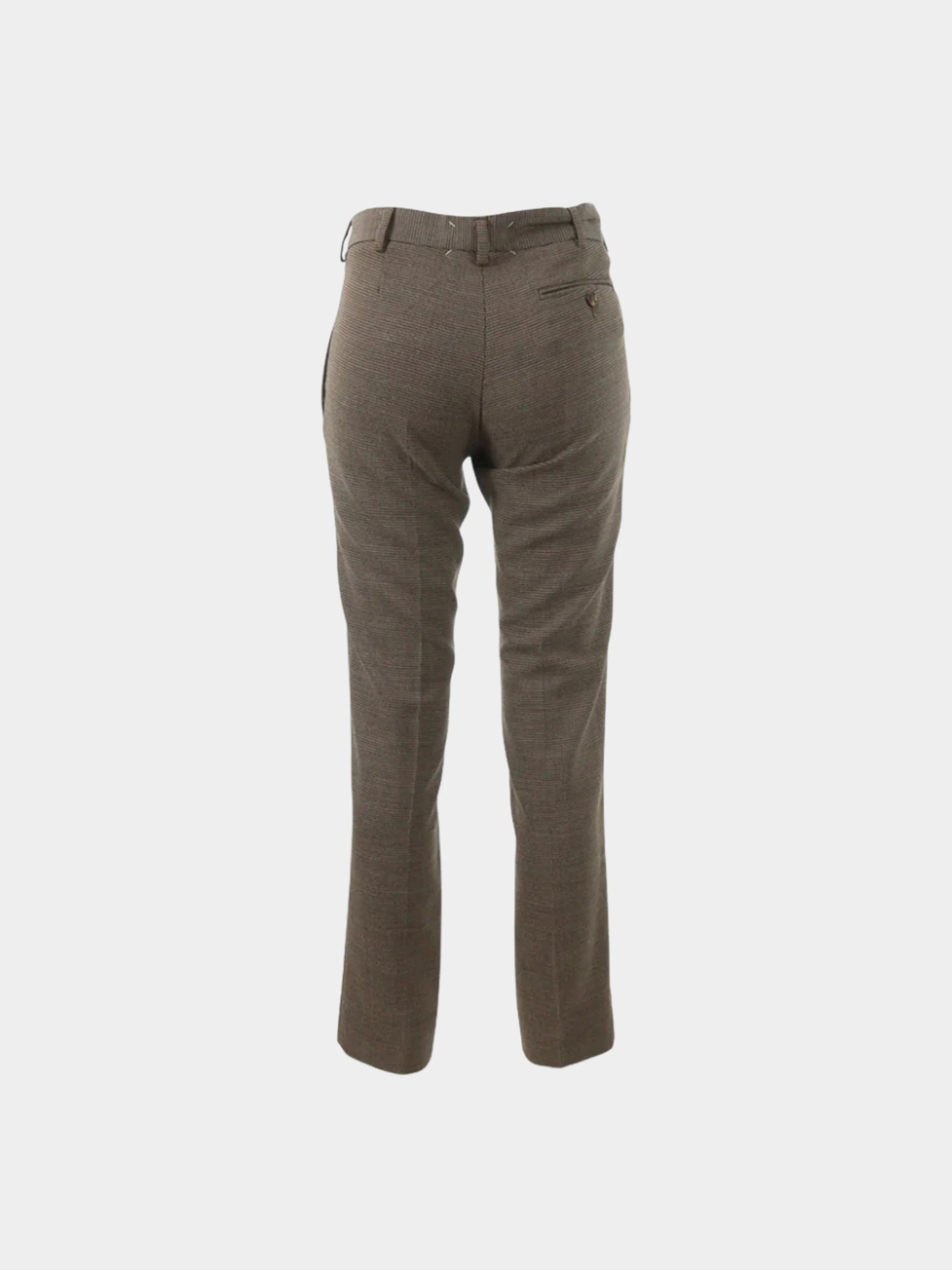 Maison Martin Margiela AW 2007 Brown Woven Trousers - Image 2