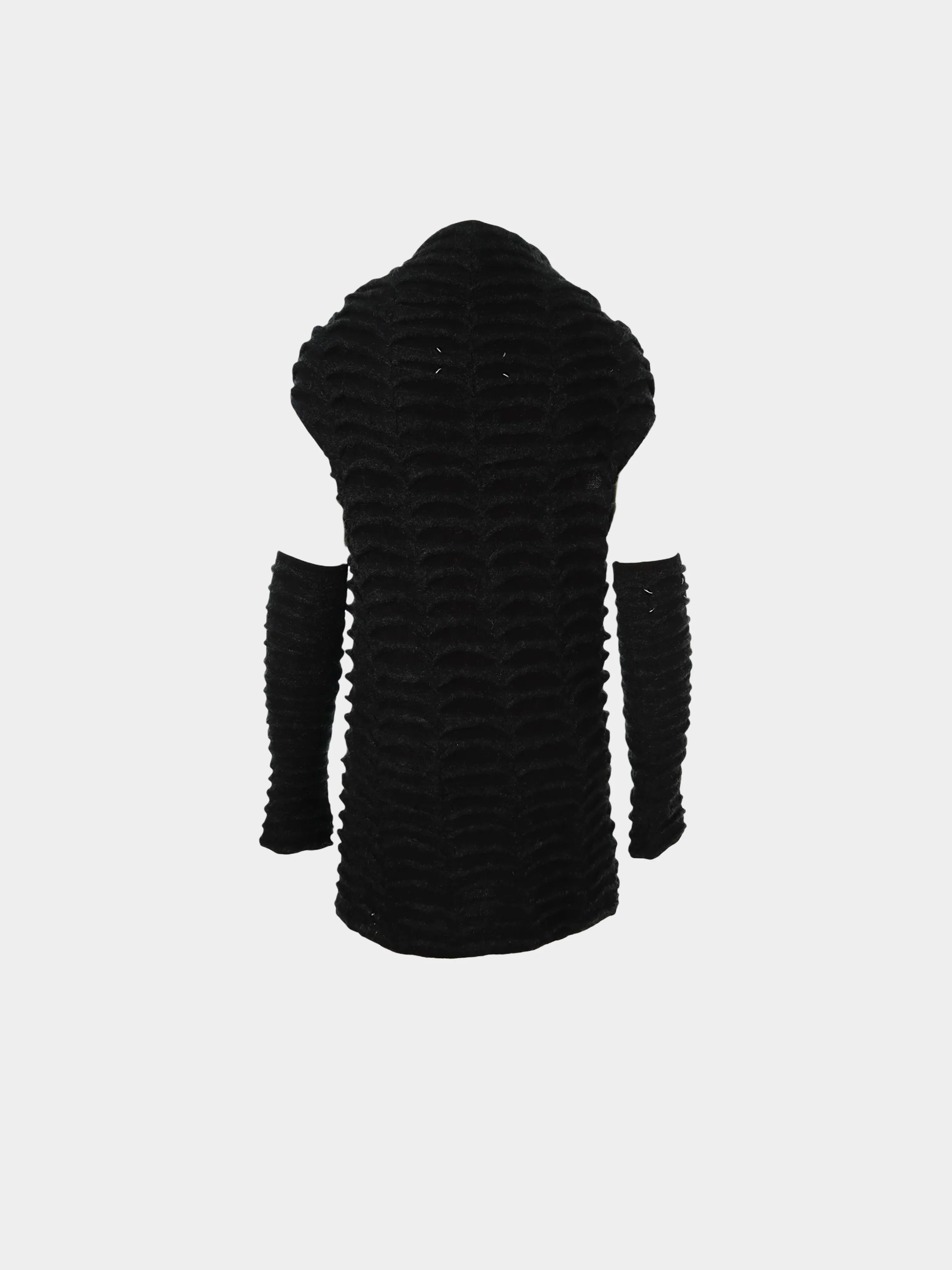 Maison Martin Margiela AW 2010 Black Mohair Blend Knit Dress and Sleeves - Image 2