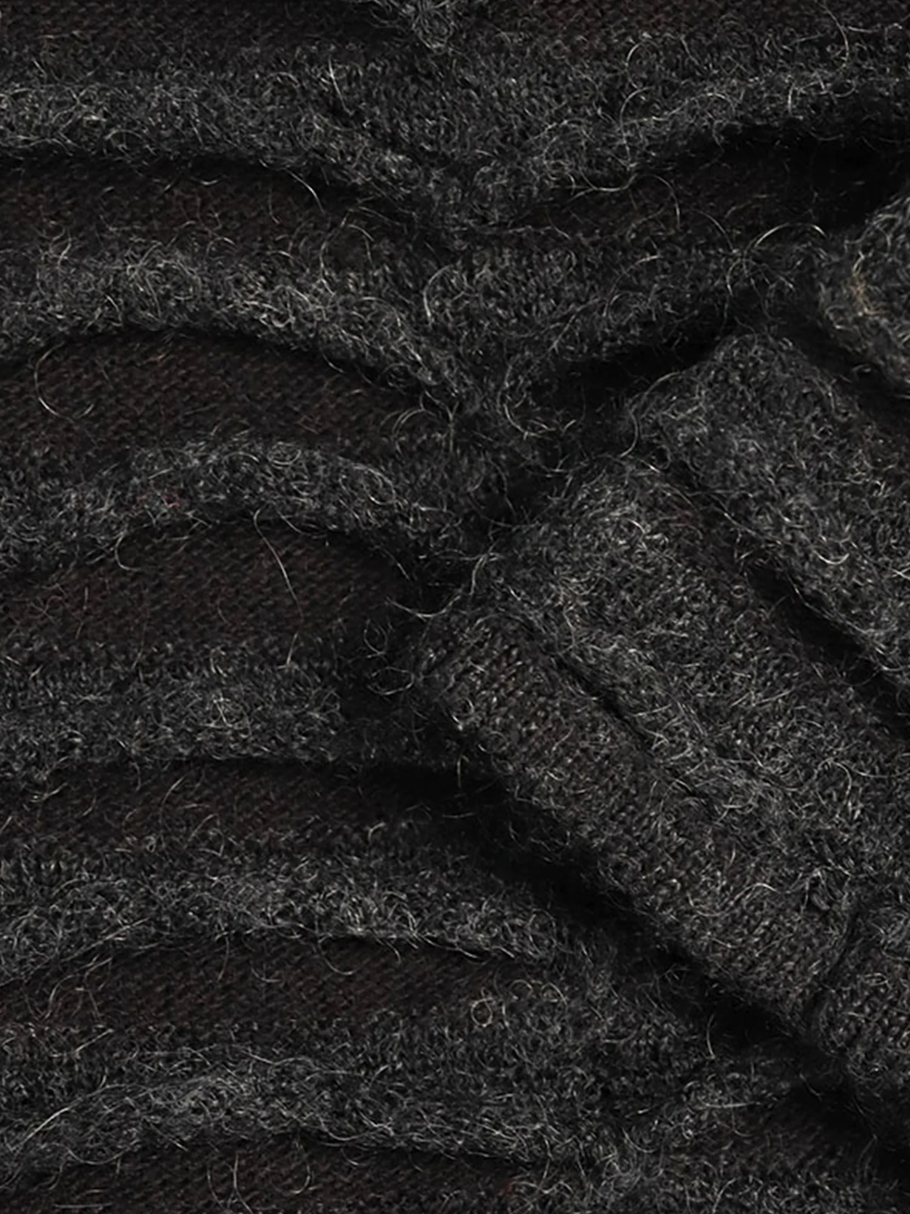 Maison Martin Margiela AW 2010 Black Mohair Blend Knit Dress and Sleeves - Image 3