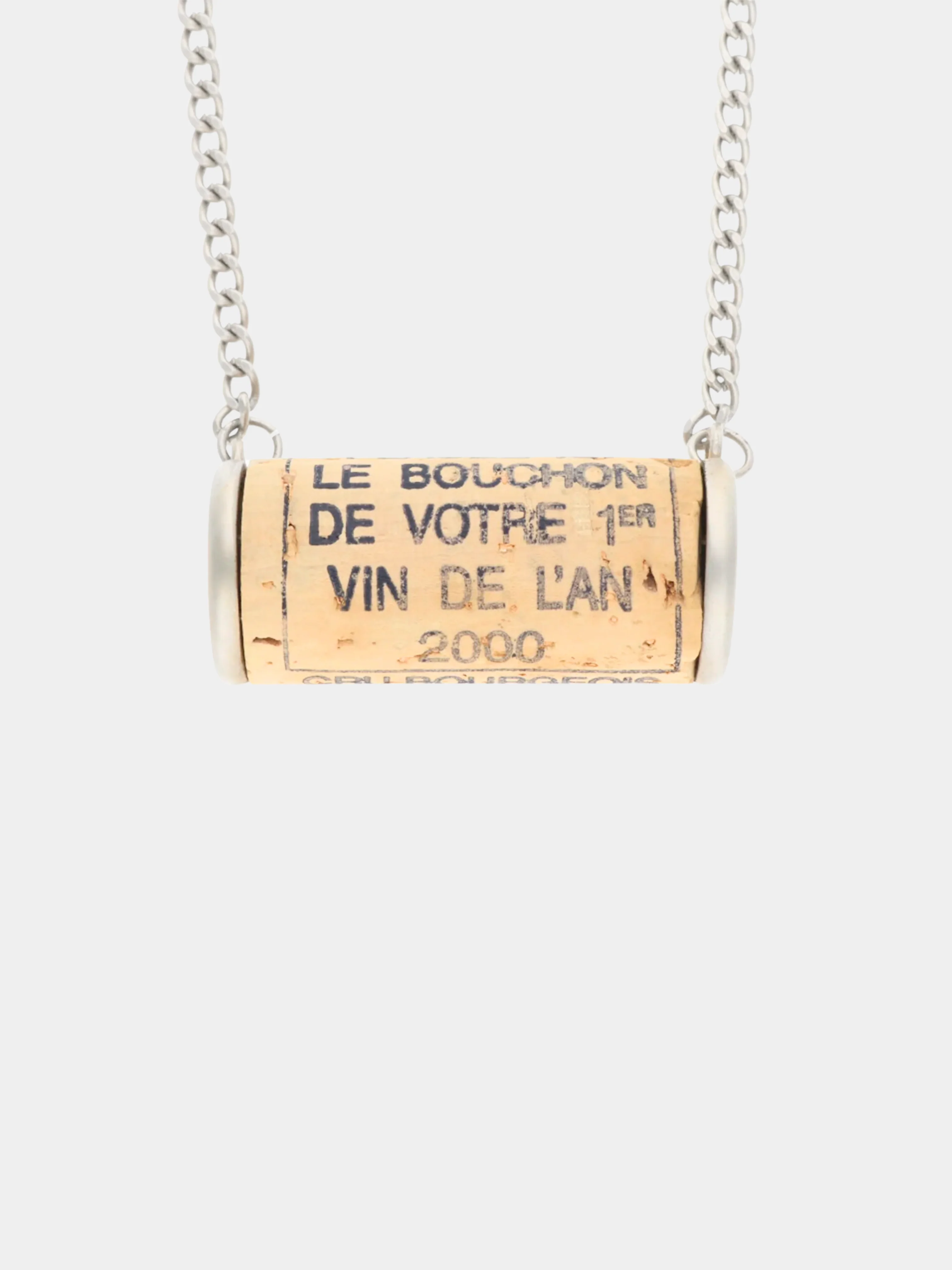 Maison Martin Margiela SS 2000 Silver Cork Necklace - Image 2