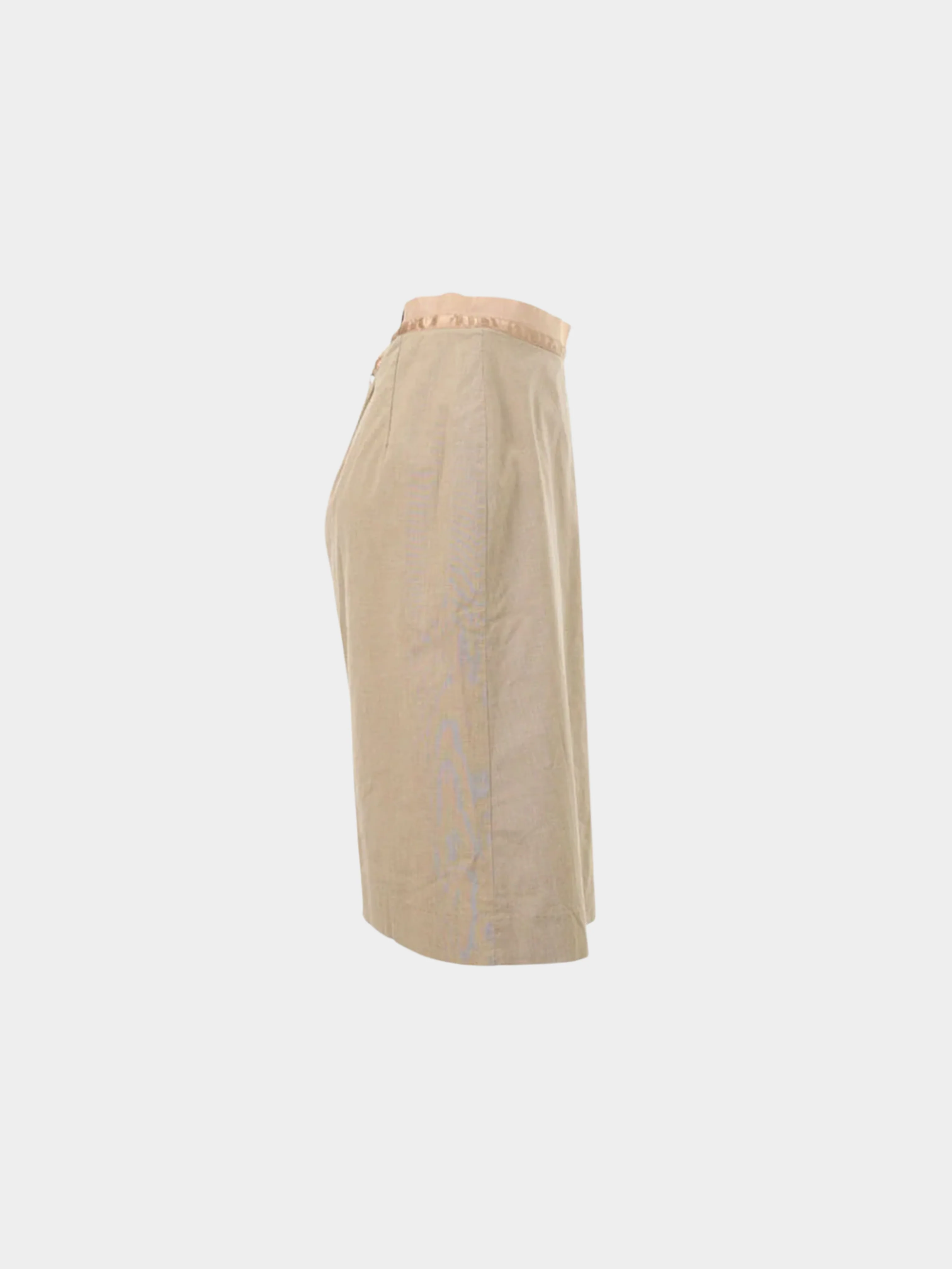 Maison Martin Margiela SS 2004 Light Brown Cotton Midi Skirt - Image 3