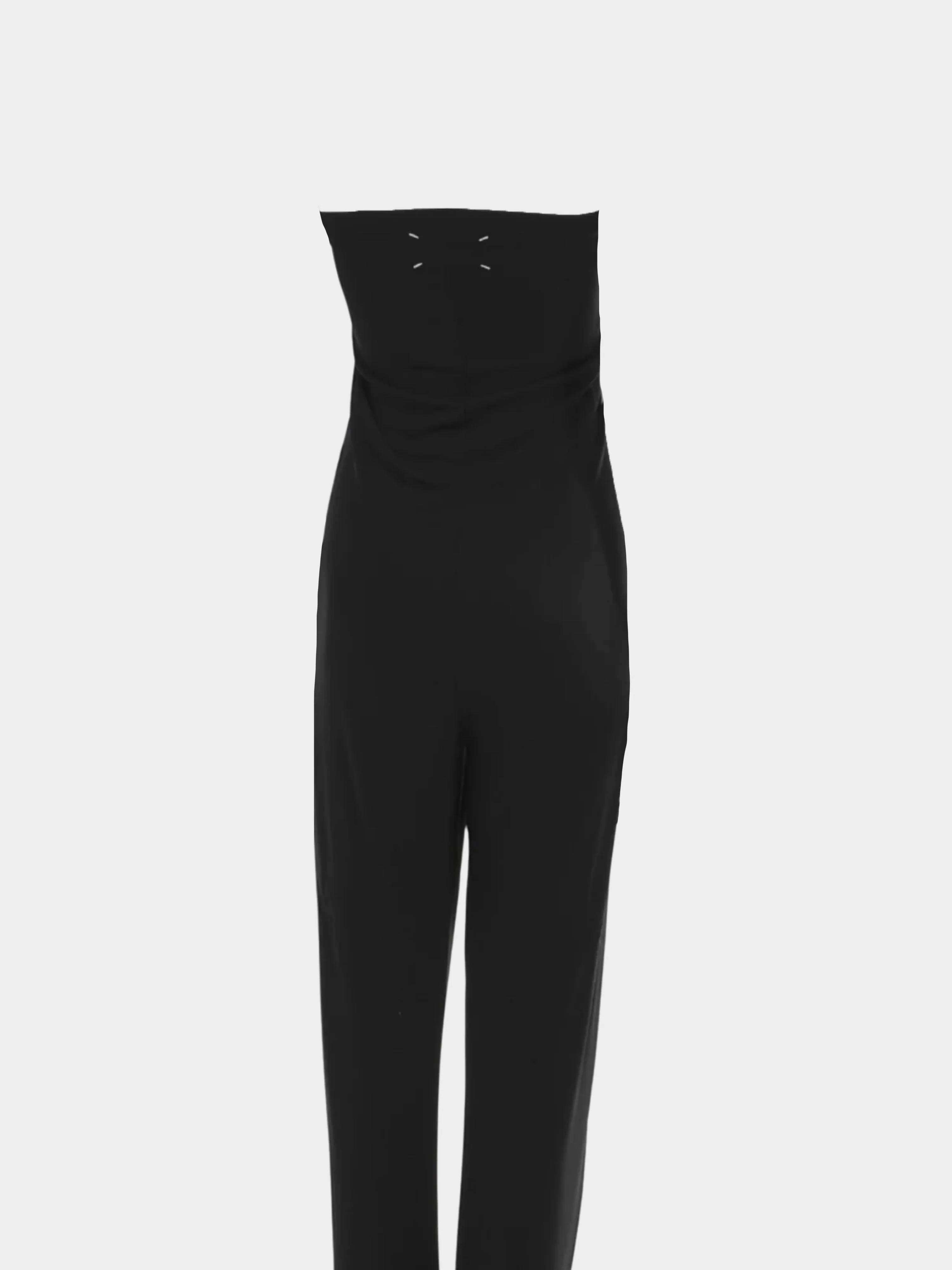 Maison Martin Margiela SS 2006 Black Viscose Off Shoulder Jumpsuit - Image 3