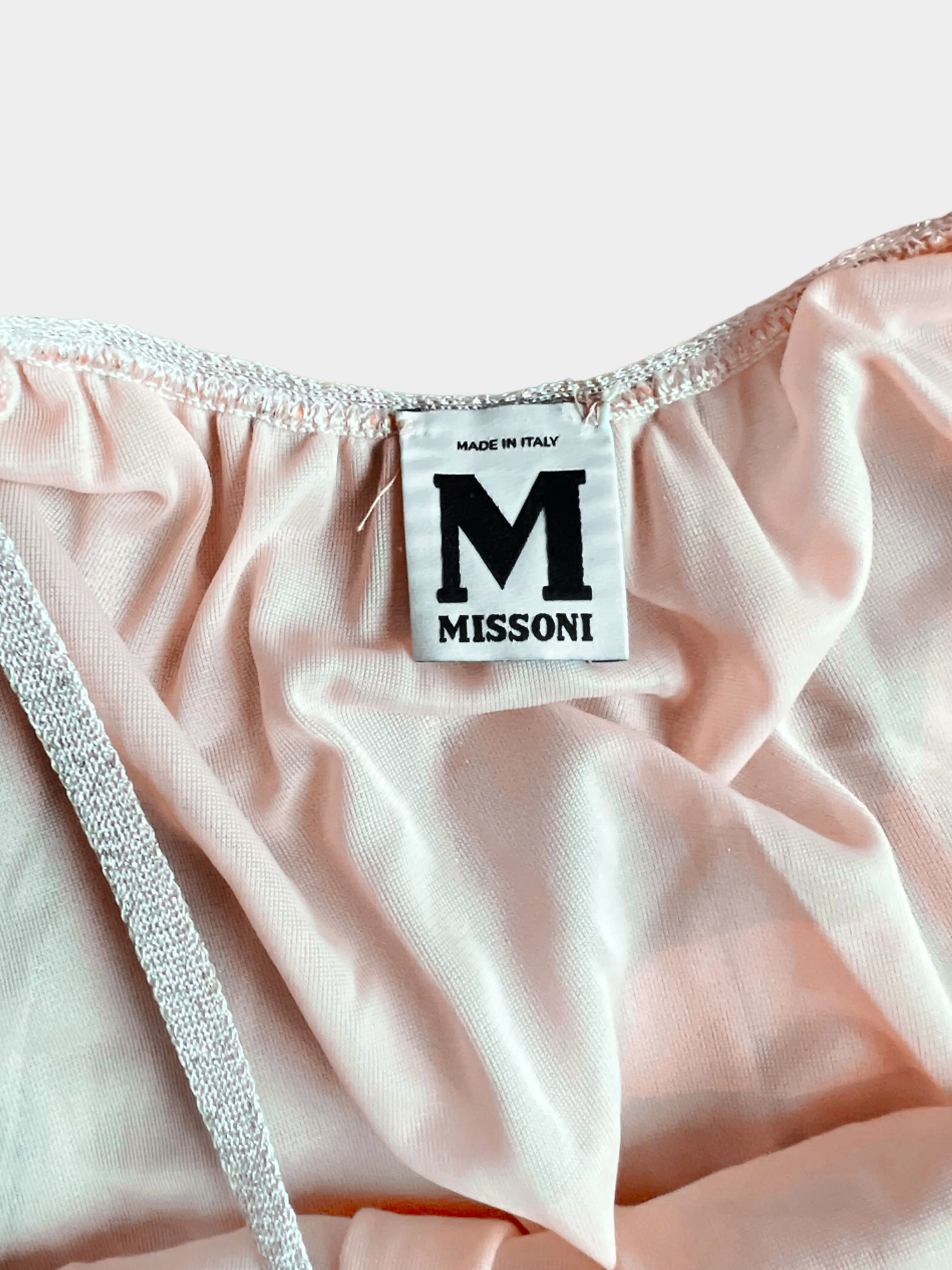 Missoni 2000s Pink Colorblock Halter Dress - Image 3