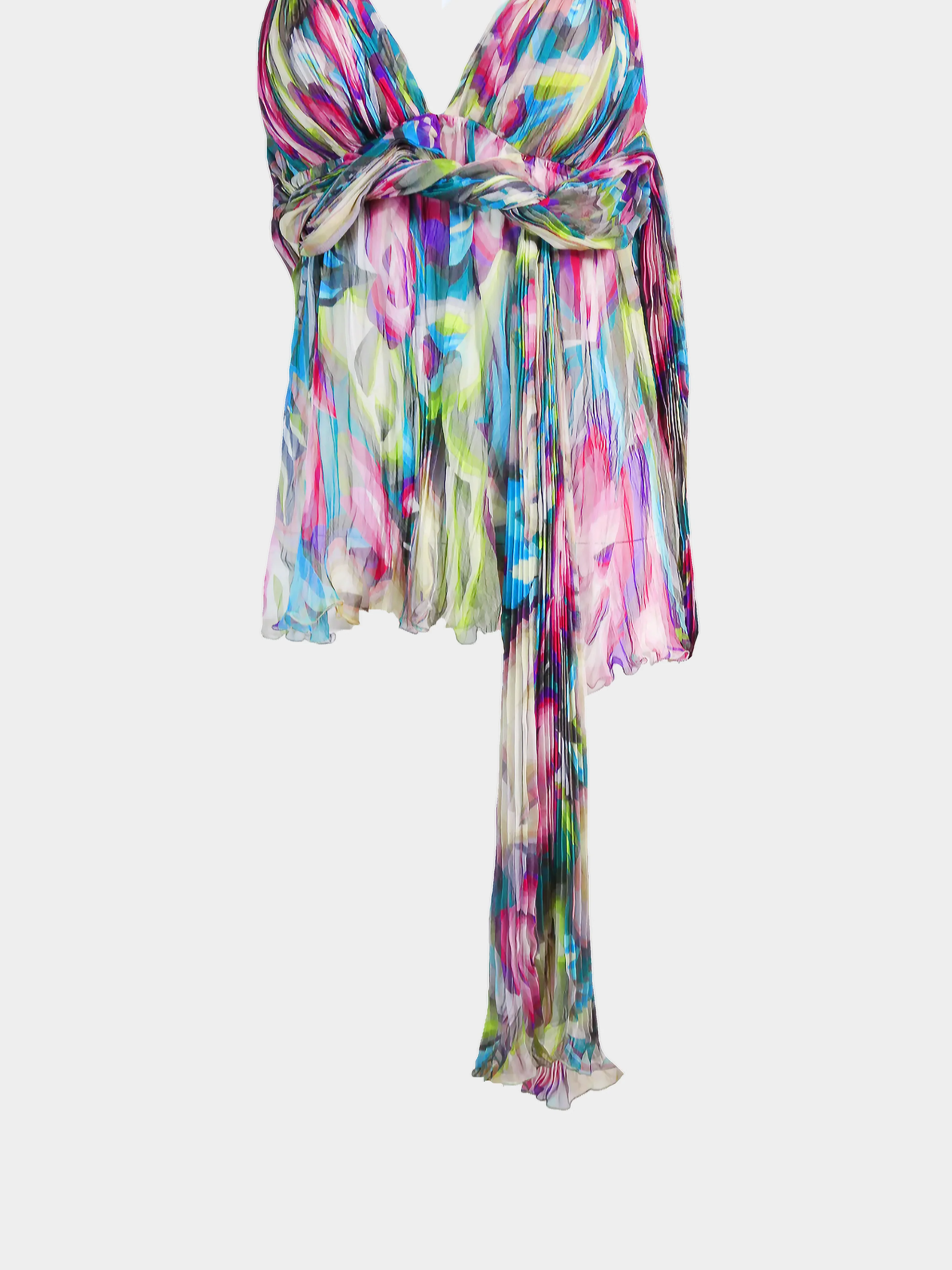 Missoni 2000s Vibrant Multicoloured Graphic Silk Top - Image 2