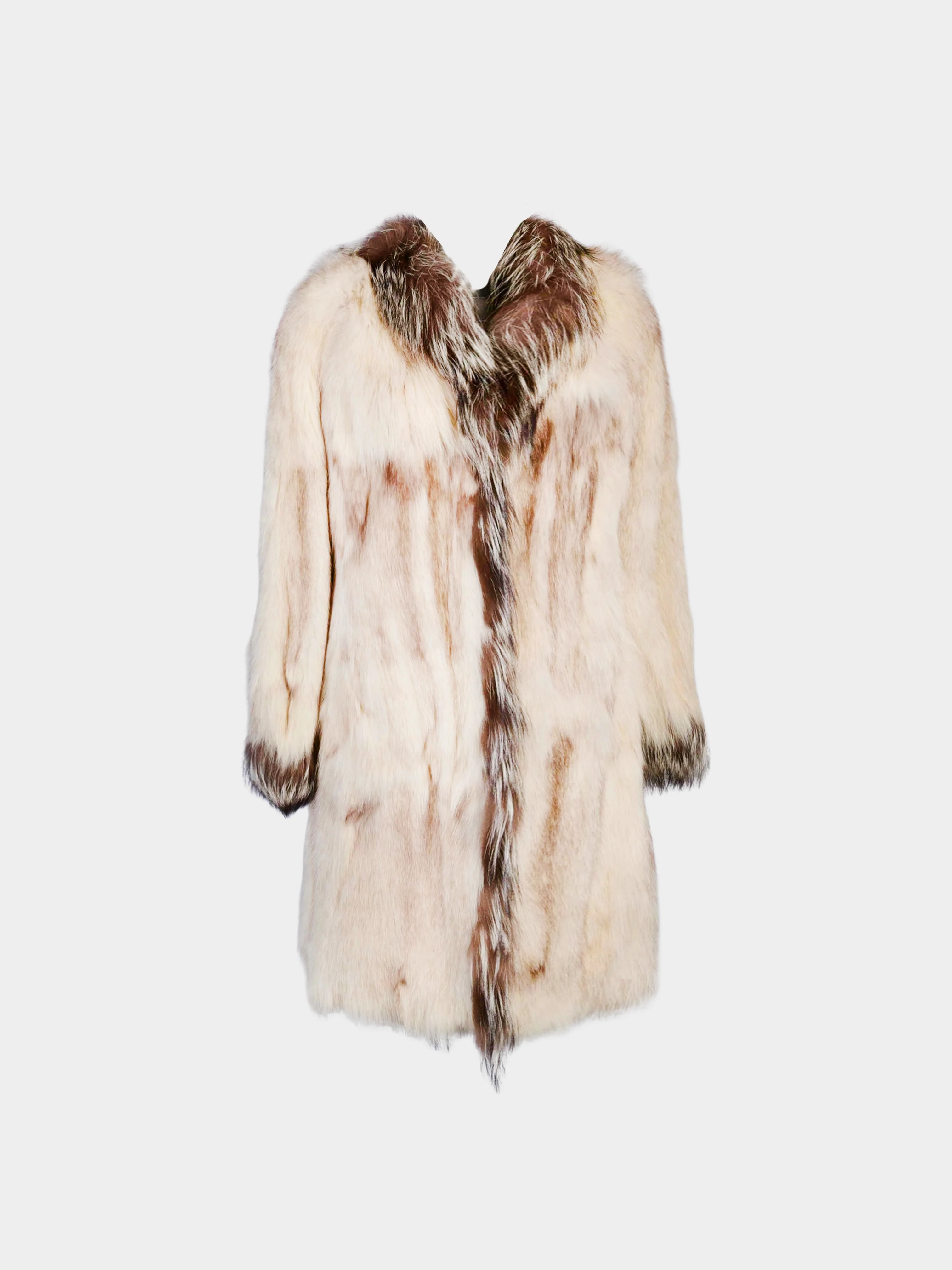 Missoni 2005 Collectible N°05/50 Beige Polar Fox Long Coat