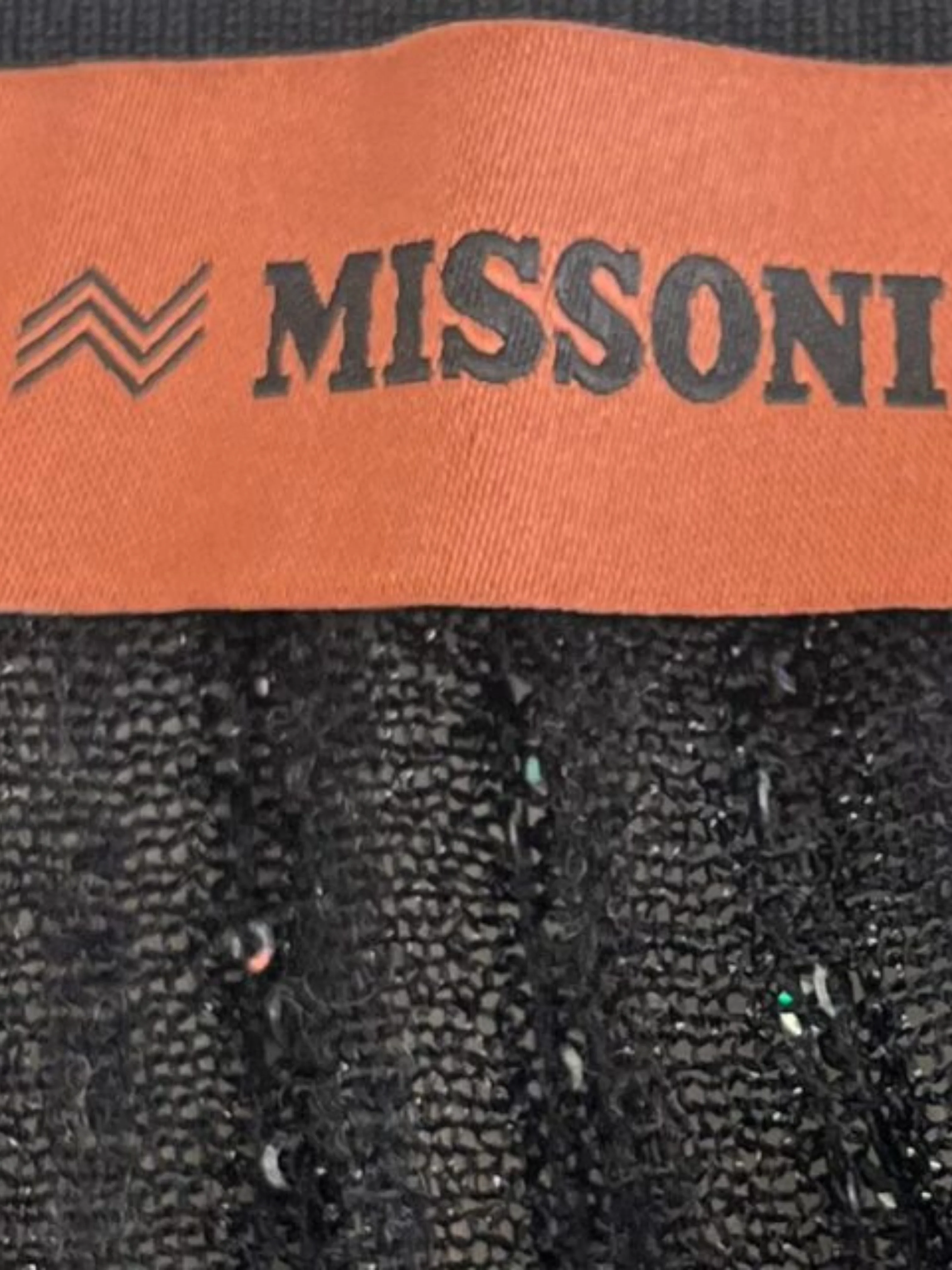Missoni 2022 Black Knit Sequin Gown - Image 3
