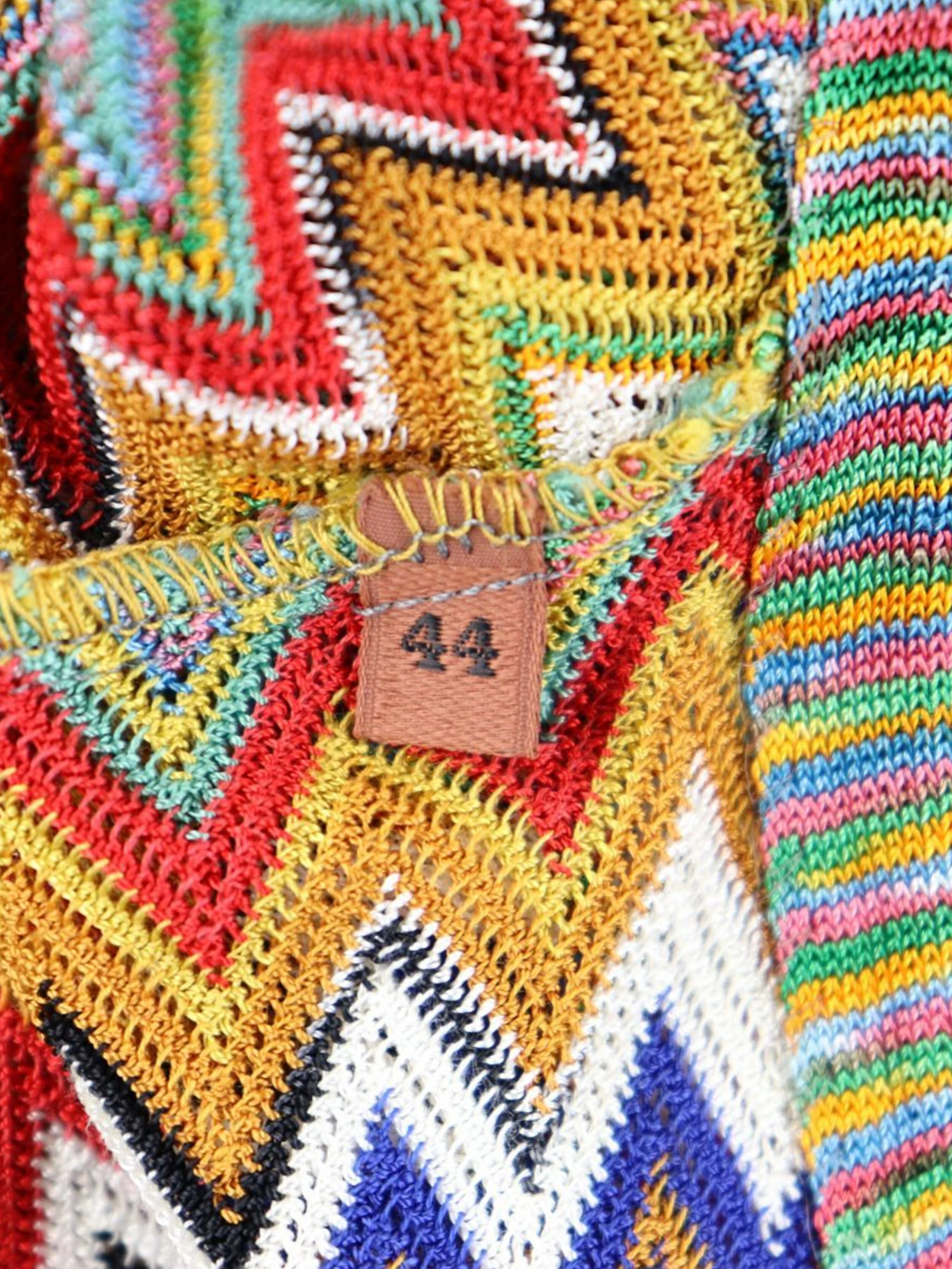 Missoni 2000s Rainbow Pattern Knit Vest - Image 4
