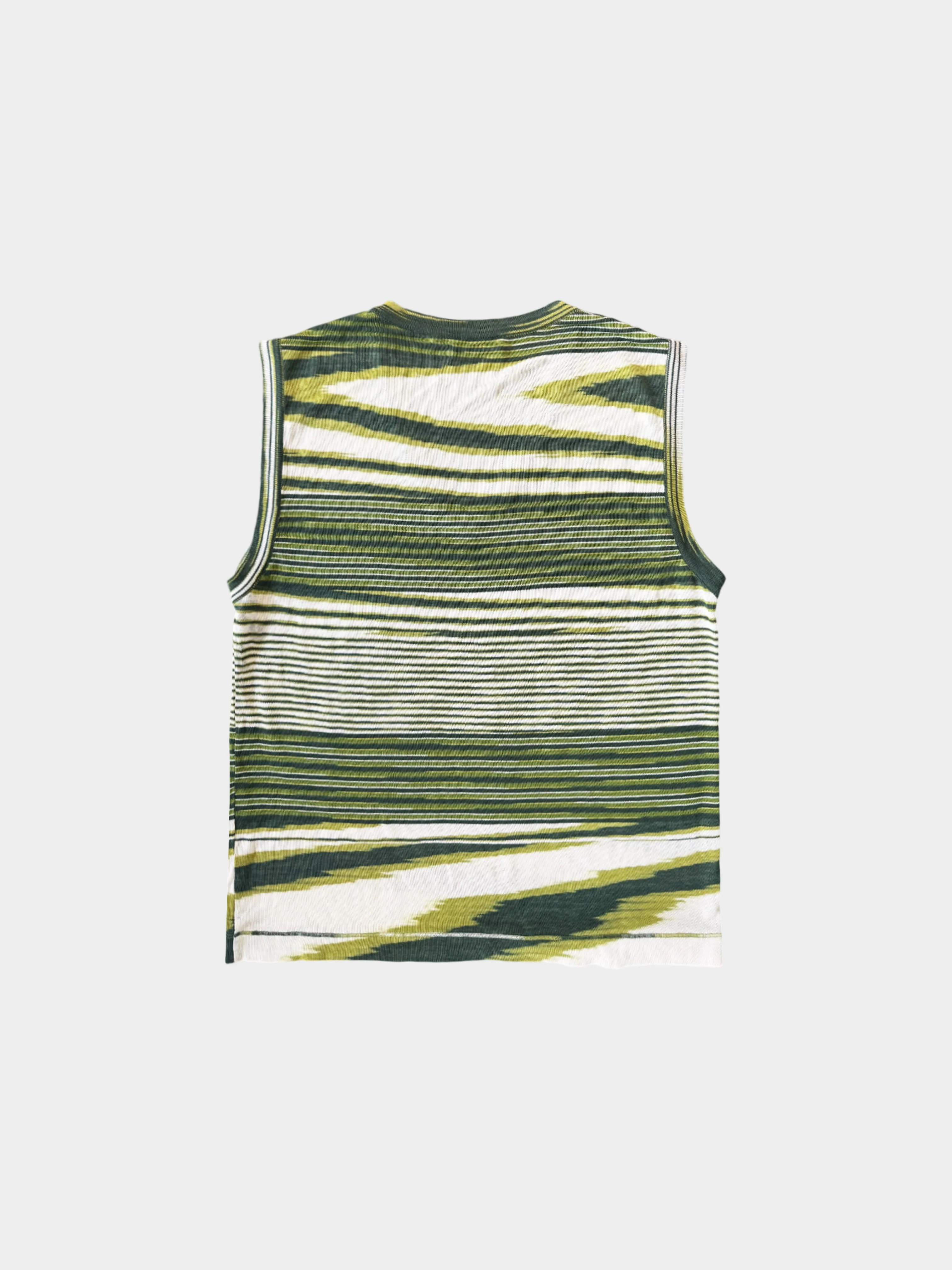 Missoni Sport 2000s Green Striped Vest - Image 2