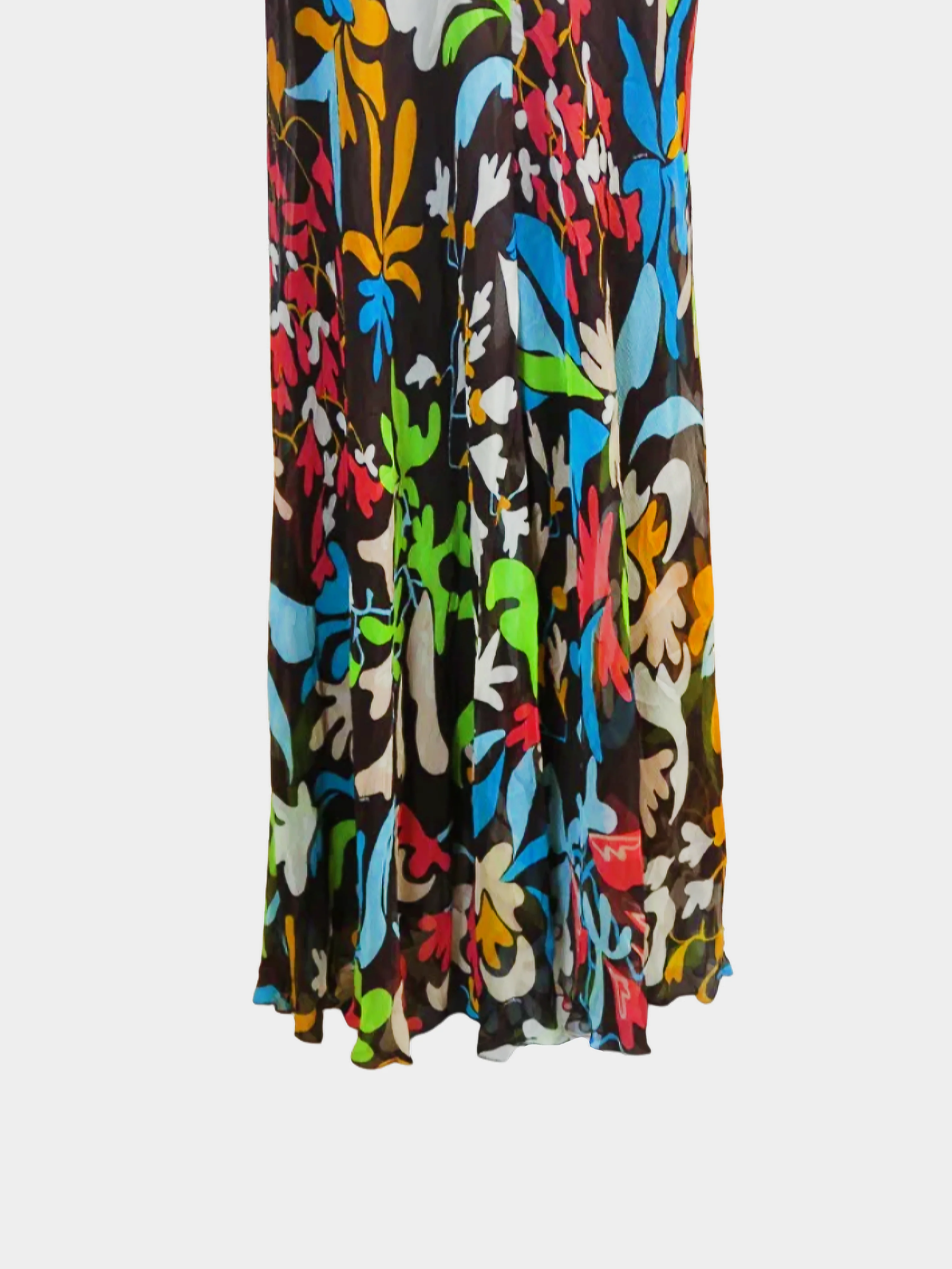Missoni SS 2005 Multicoloured Floral Print Top and Skirt Set - Image 3