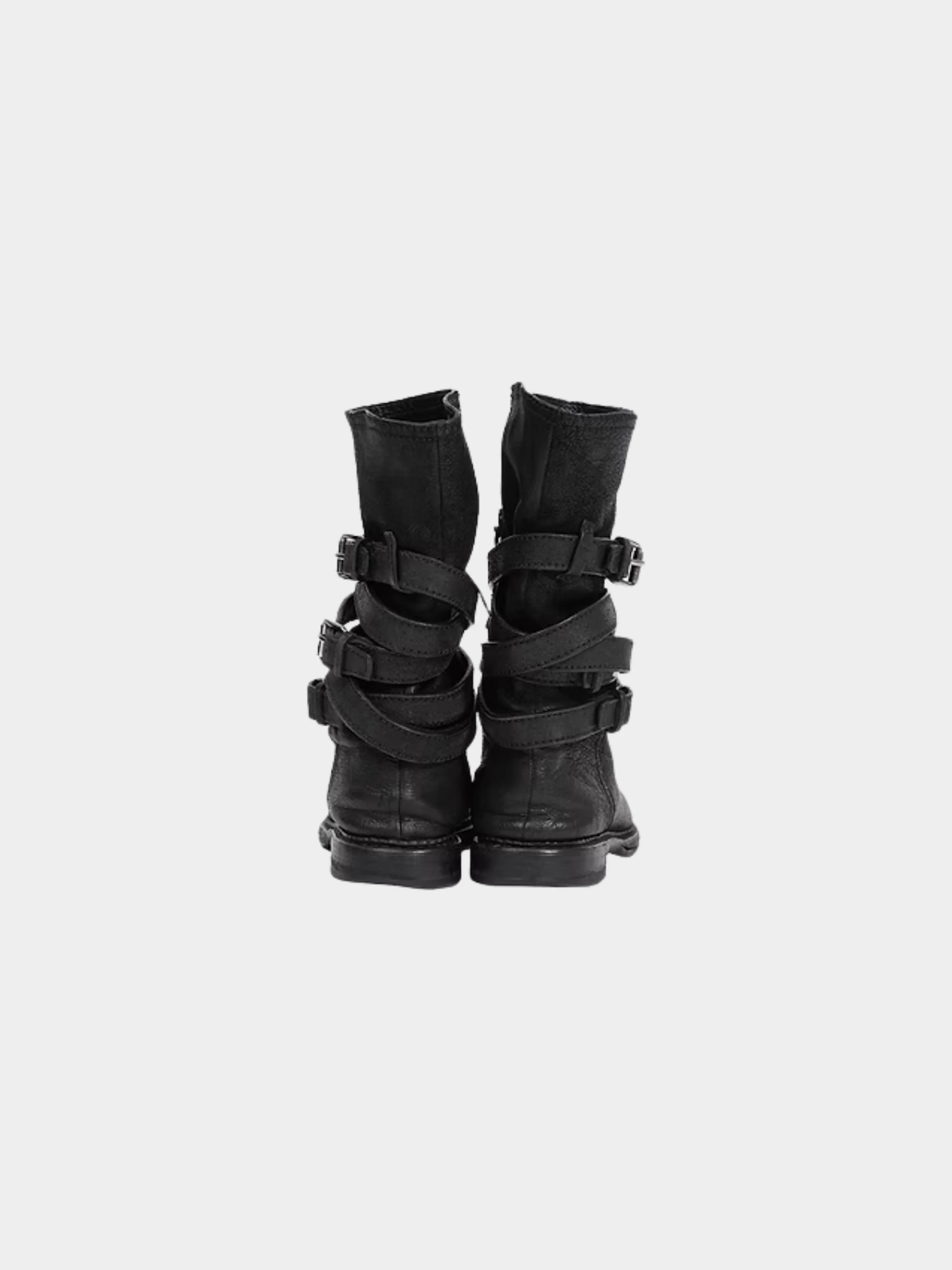 Miu Miu 2000s Black Buckle Boots - Image 3